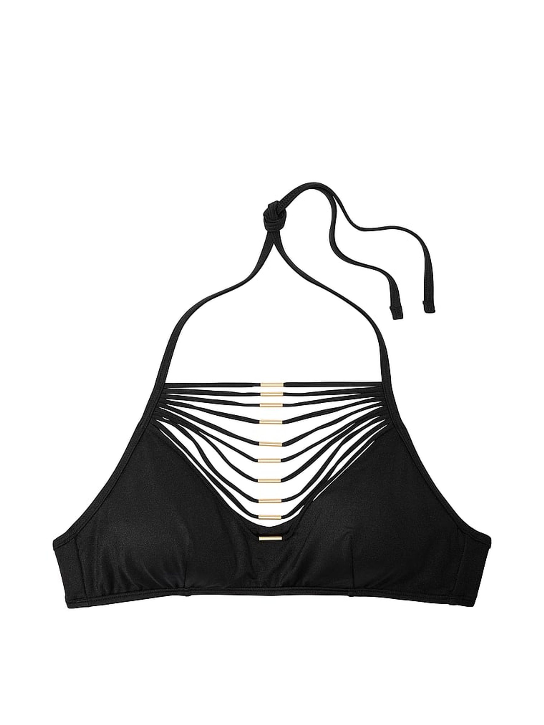 Black Halter Archive Bikini Top - Image 4 of 4