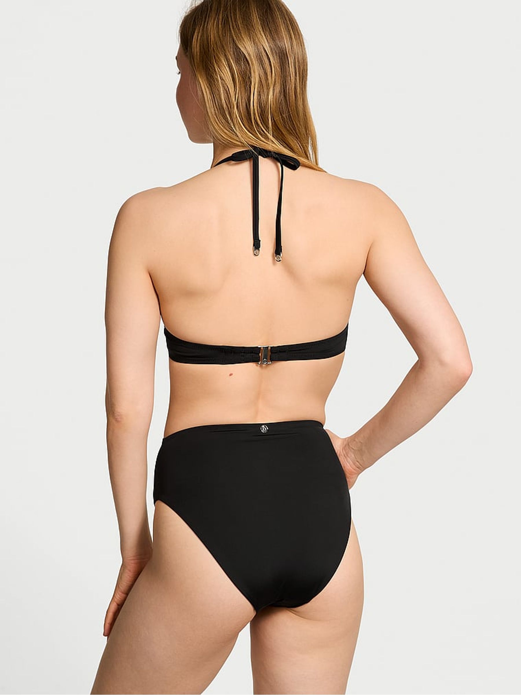 Black Add 2 Cups Push Up Bikini Top - Image 2 of 3