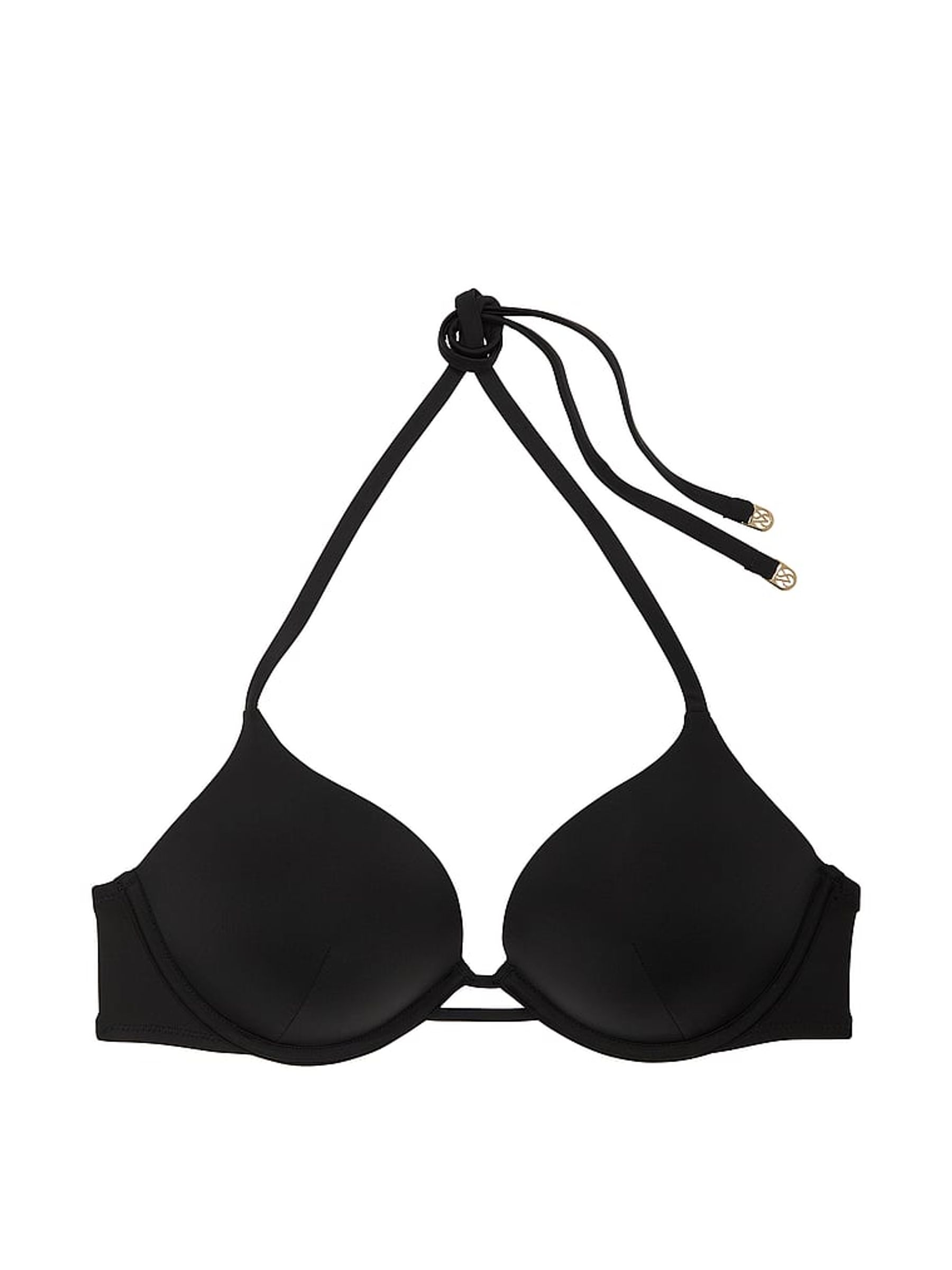 Black Add 2 Cups Push Up Bikini Top - Image 4 of 4