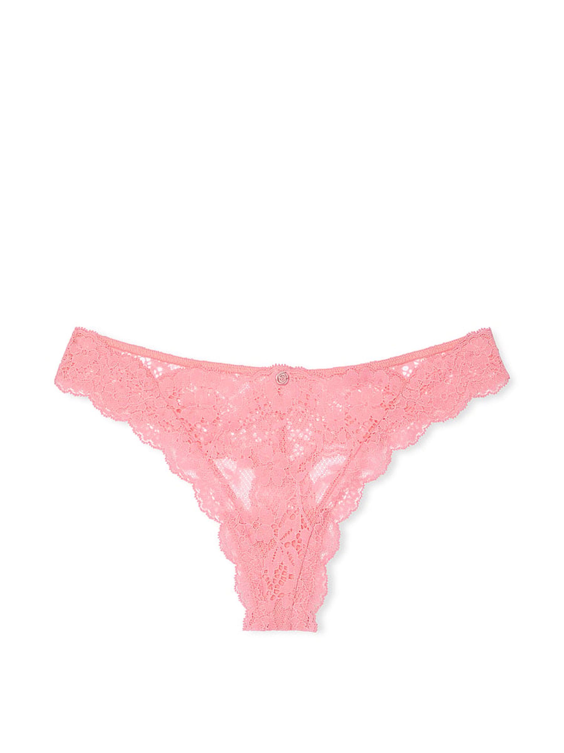 Pink Hope Thong Lace Knickers - Image 3 of 3