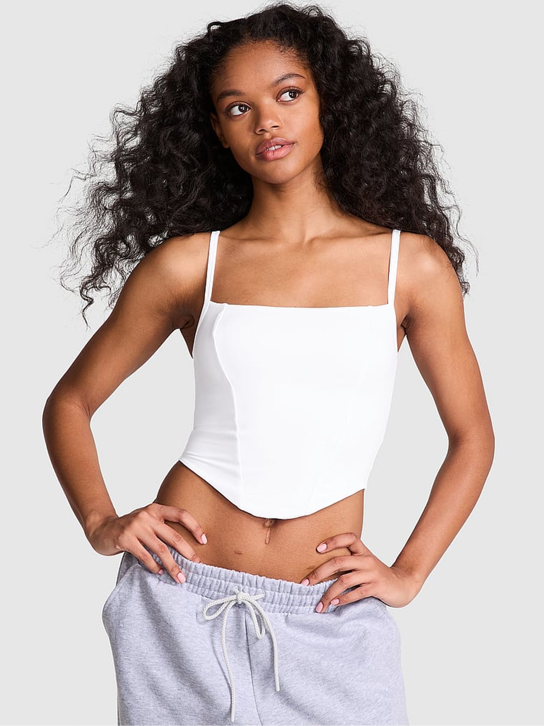 White Soft Stretch Bra Top - Image 1 of 3