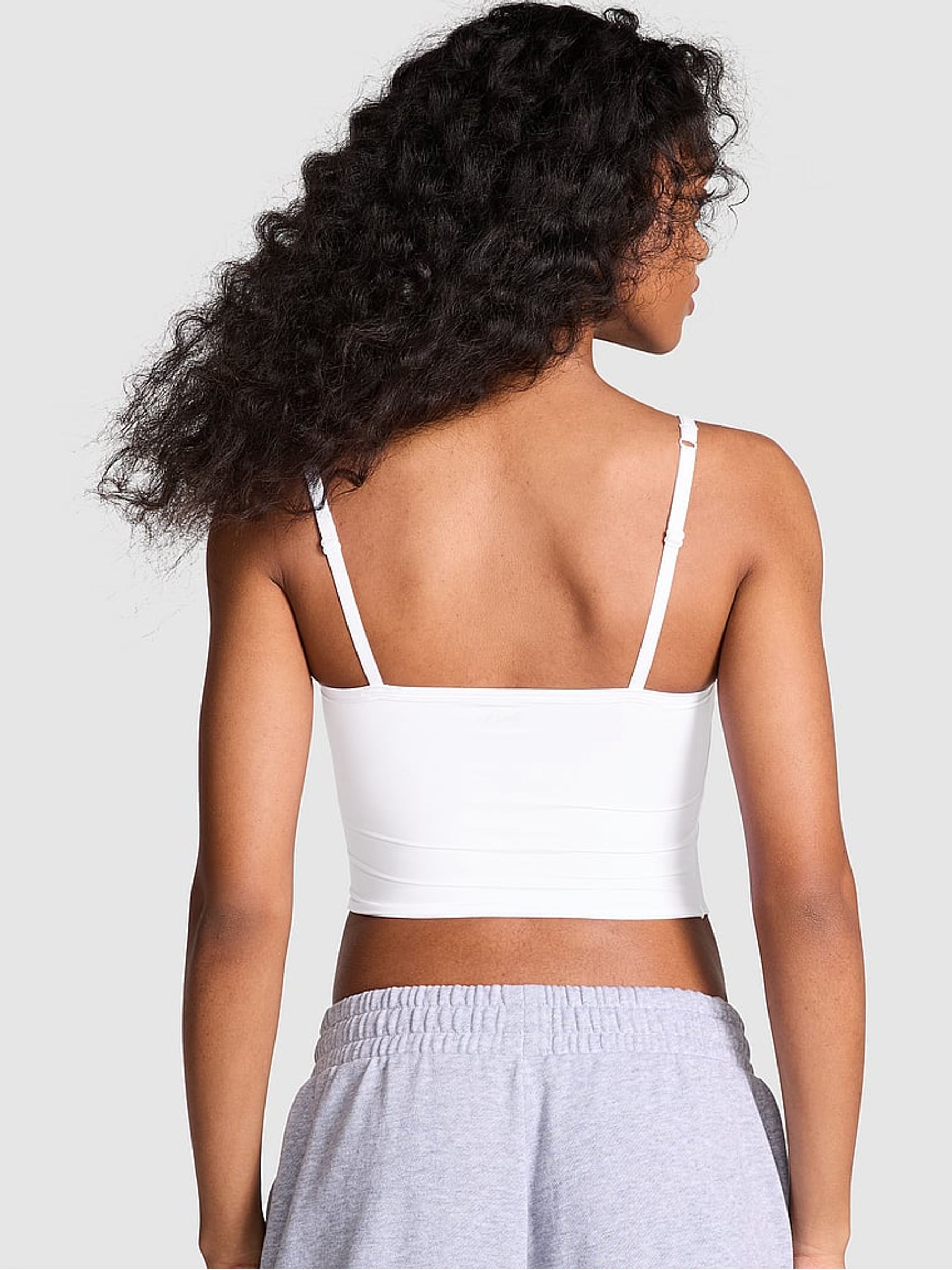 White Soft Stretch Bra Top - Image 2 of 3