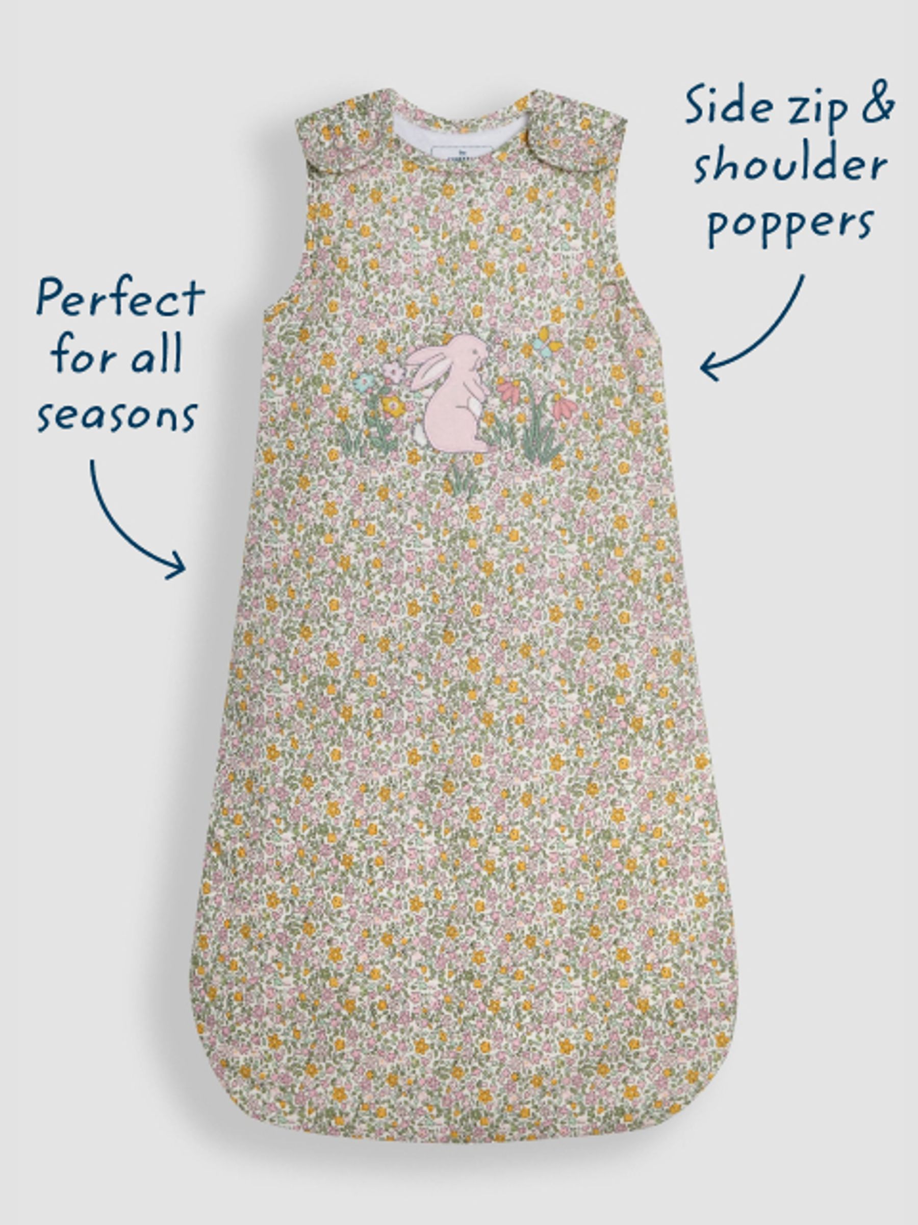 Ditsy Appliqué 2.5 Tog Baby Sleeping Bag - Image 4 of 6