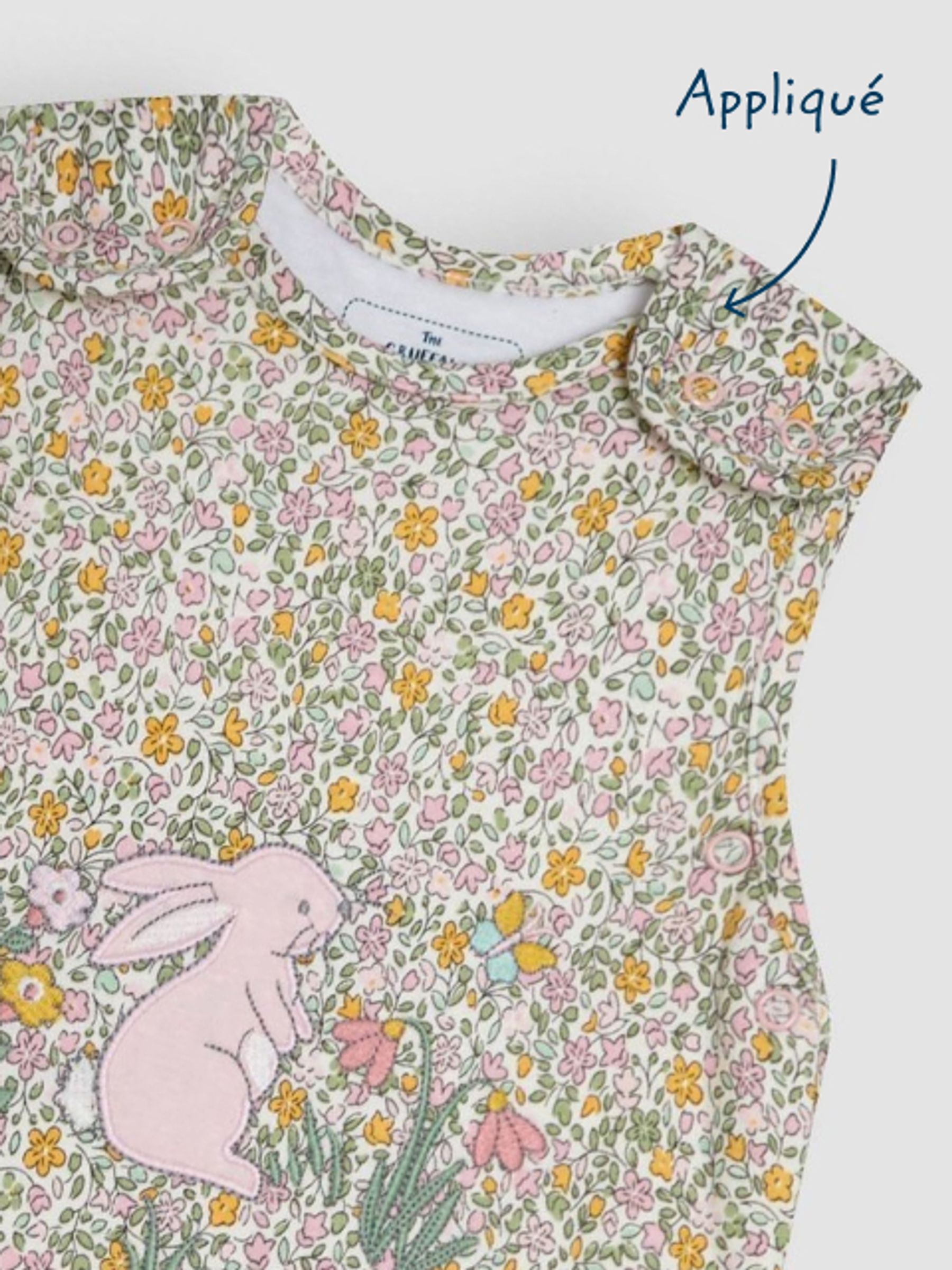 Ditsy Appliqué 2.5 Tog Baby Sleeping Bag - Image 5 of 6