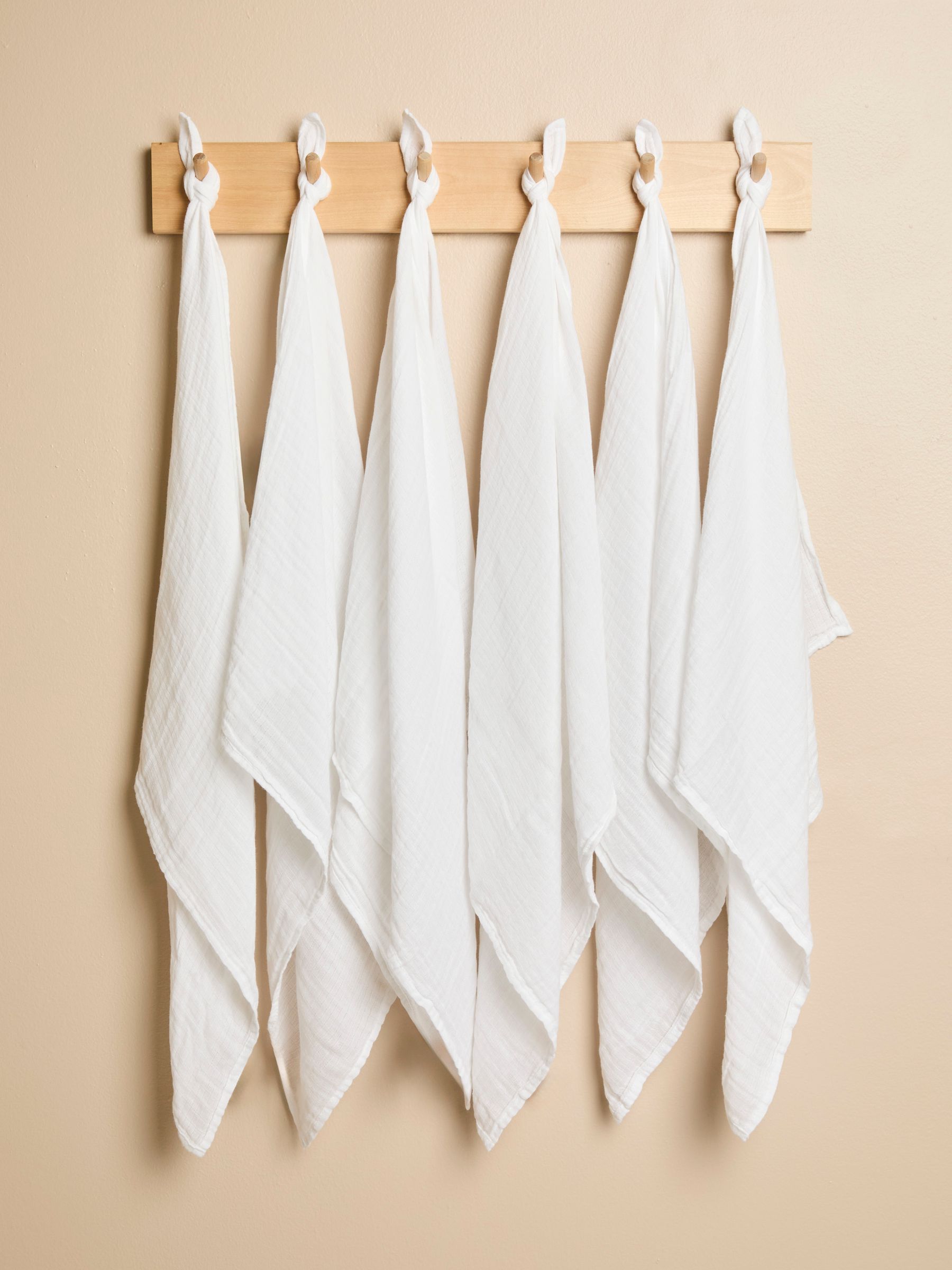 6-Pack White Muslin Squares - Image 2 of 5