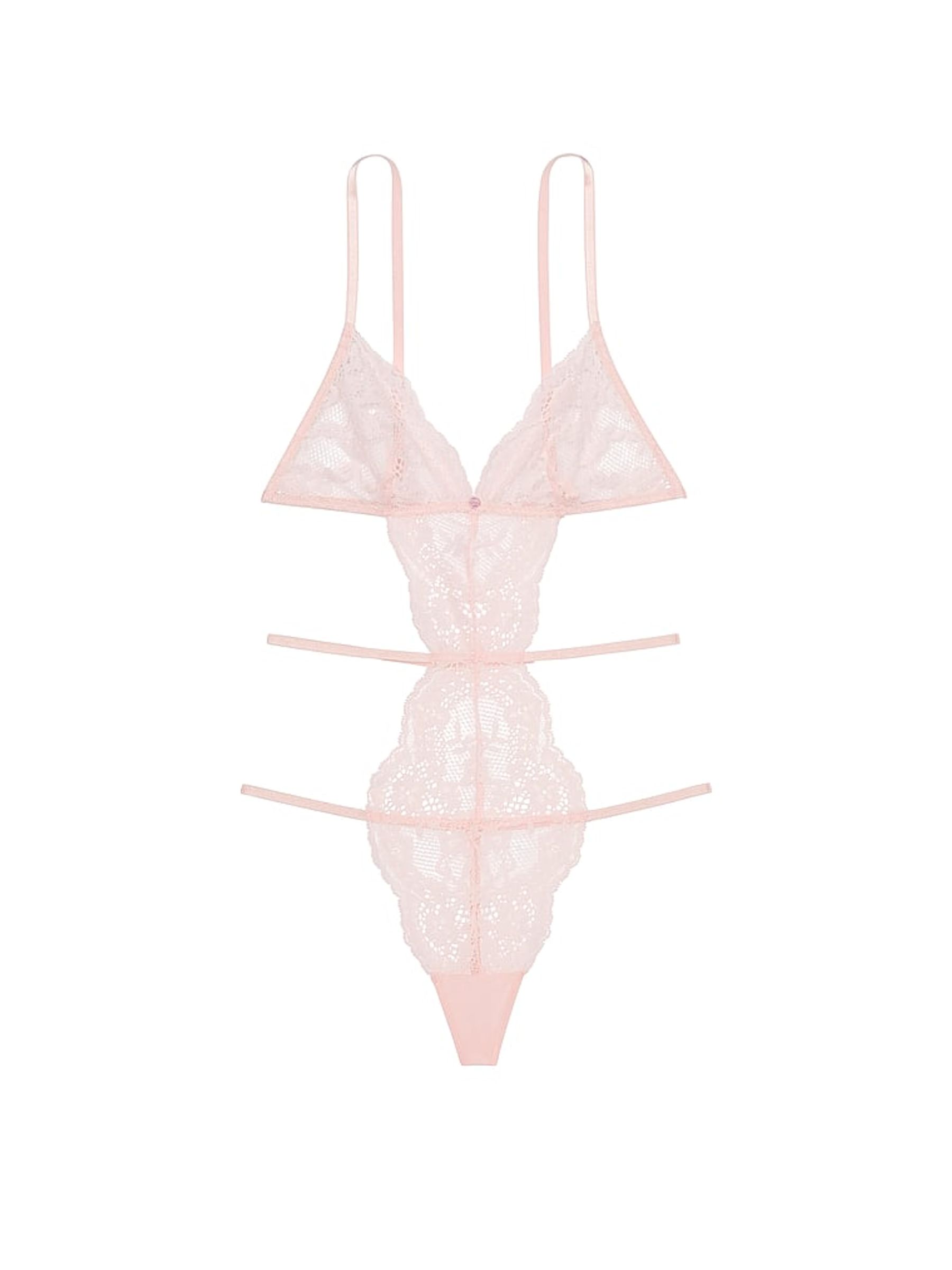 Purest Pink Lace Bodysuit - Image 3 of 4