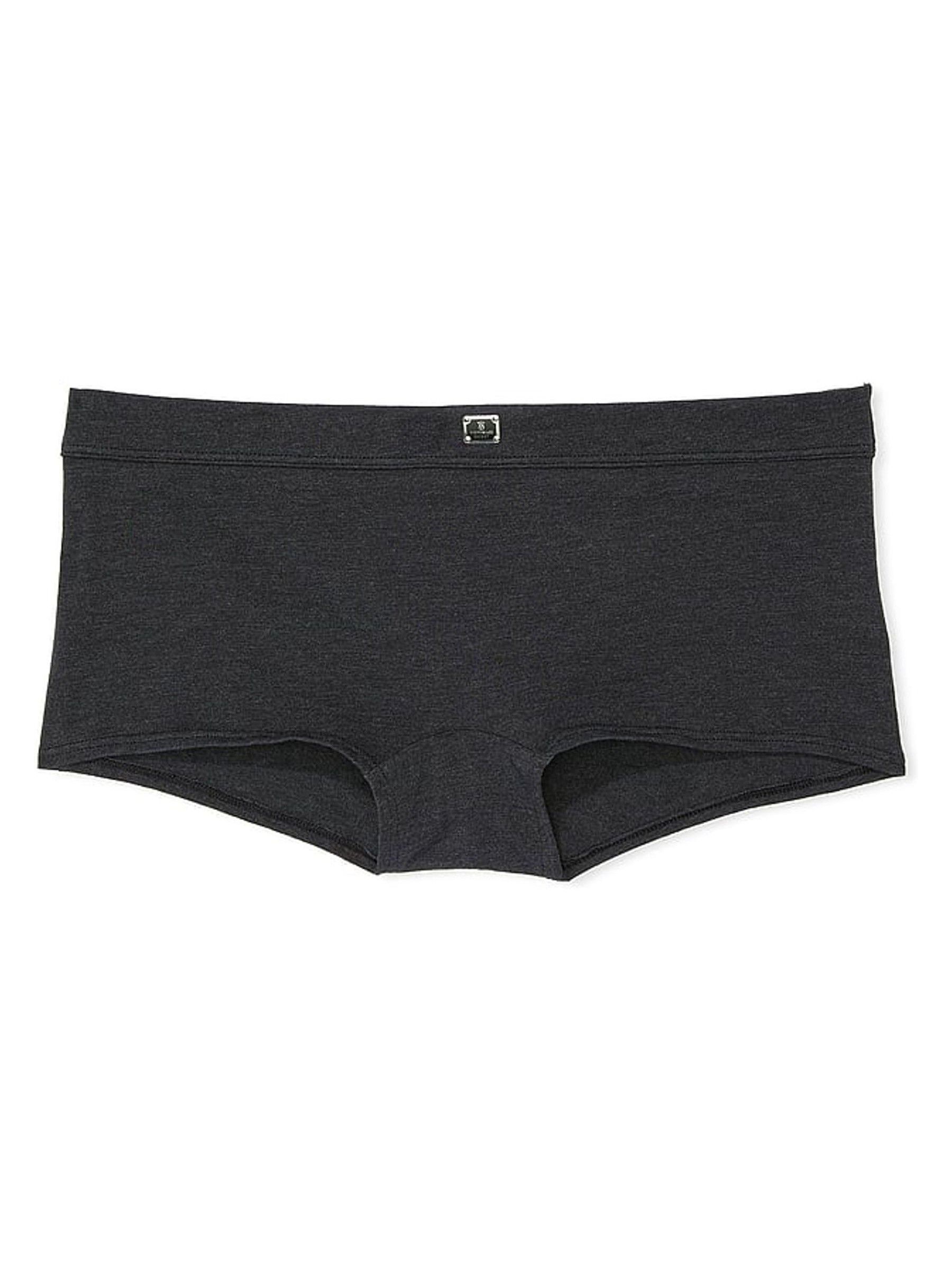 Black Heather Short Cotton Logo Knickers - Image 3 of 3