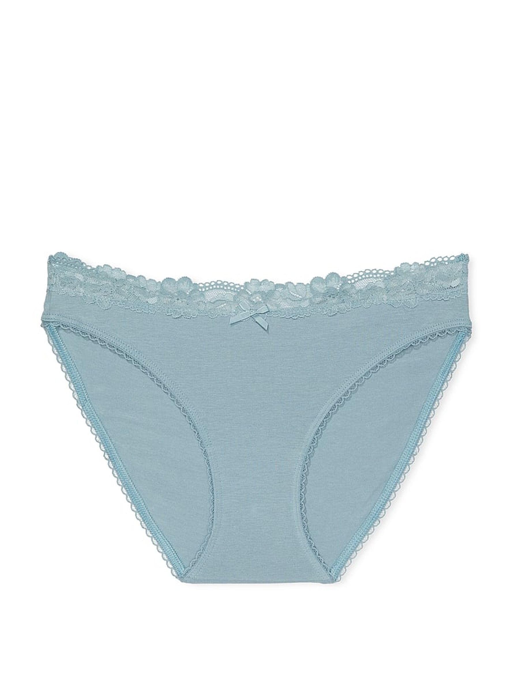 Jupiter Blue Bikini Lace Waist Knickers - Image 3 of 3