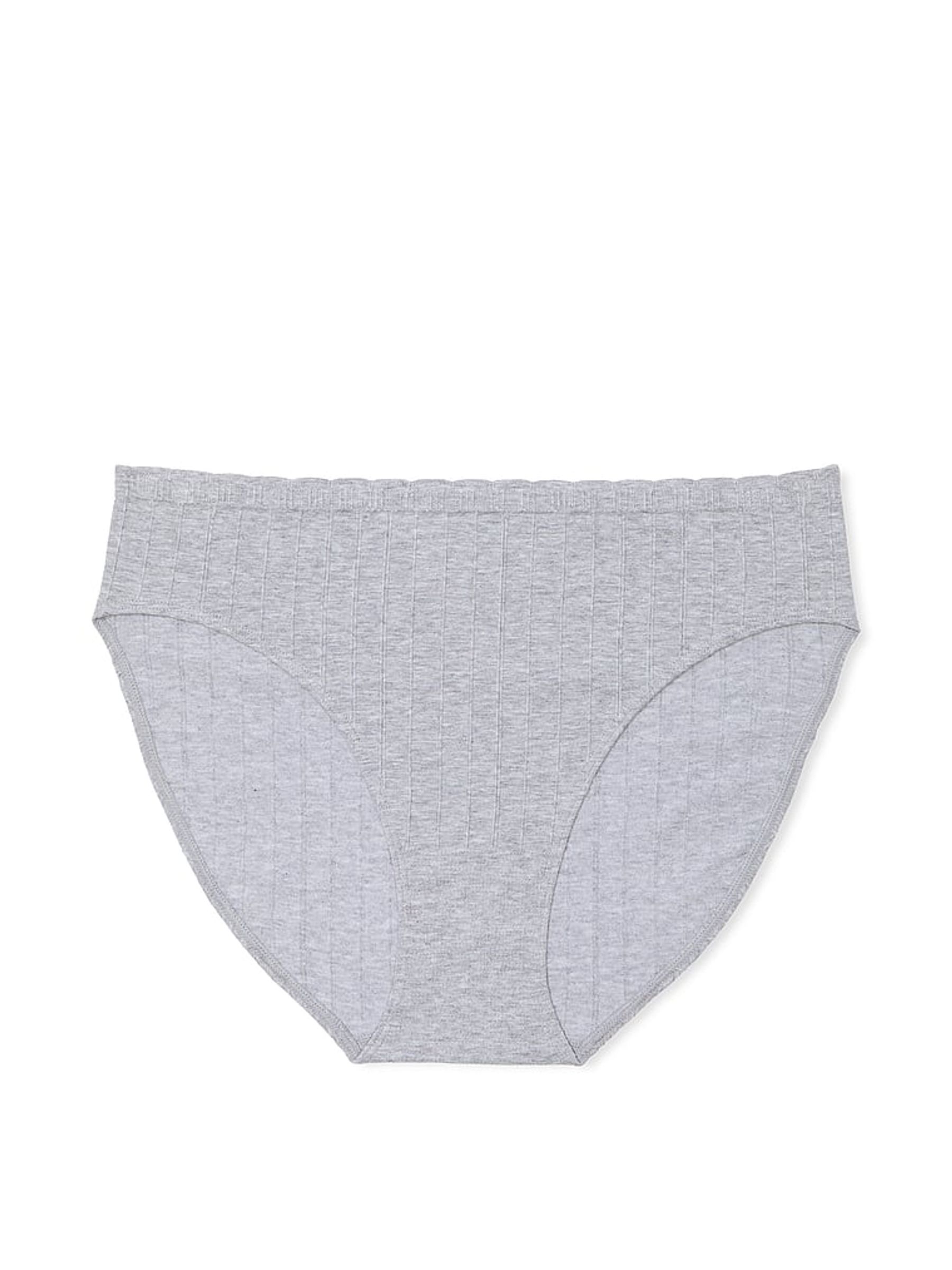 Grey Heather Brief Ribbed Knickers - Image 3 of 3