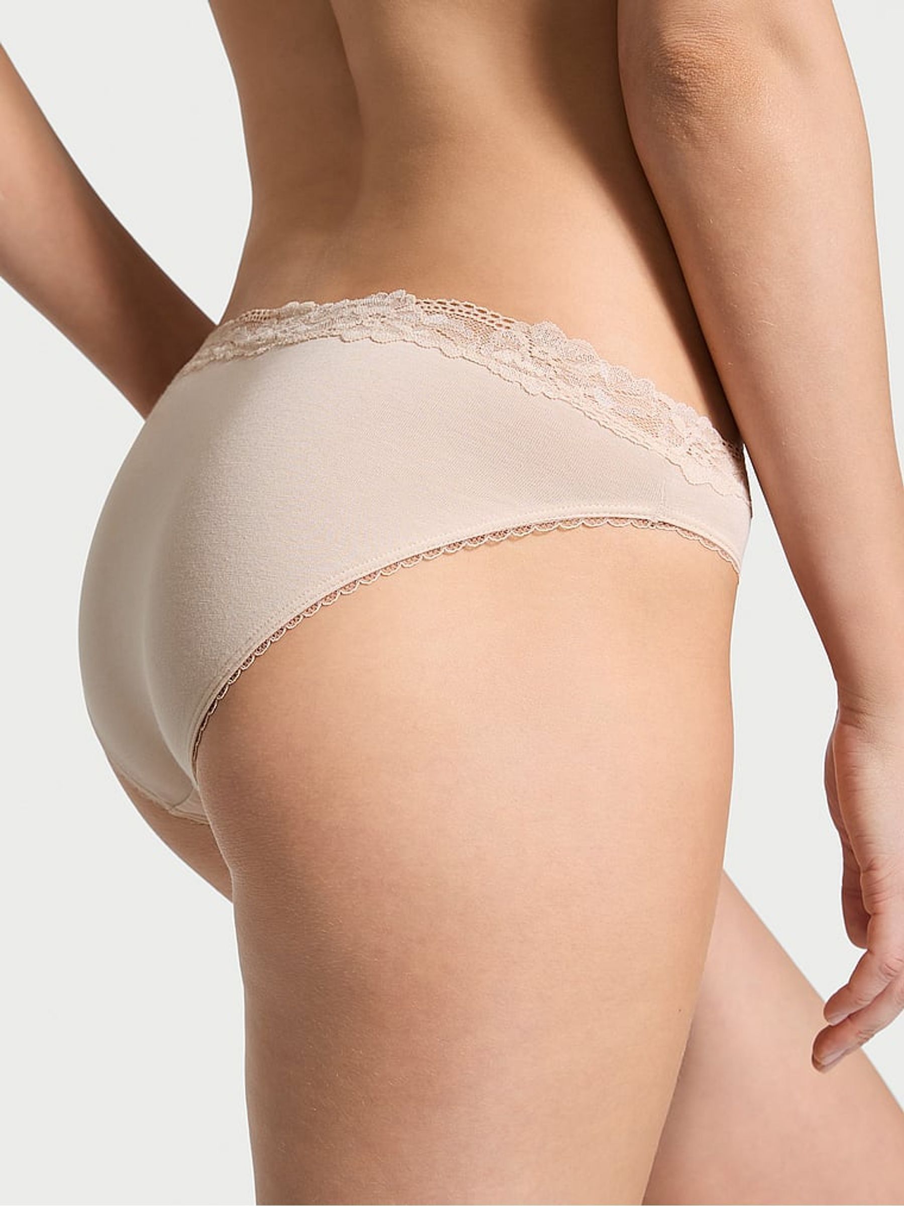 Marzipan Nude Bikini Lace Waist Knickers - Image 2 of 3
