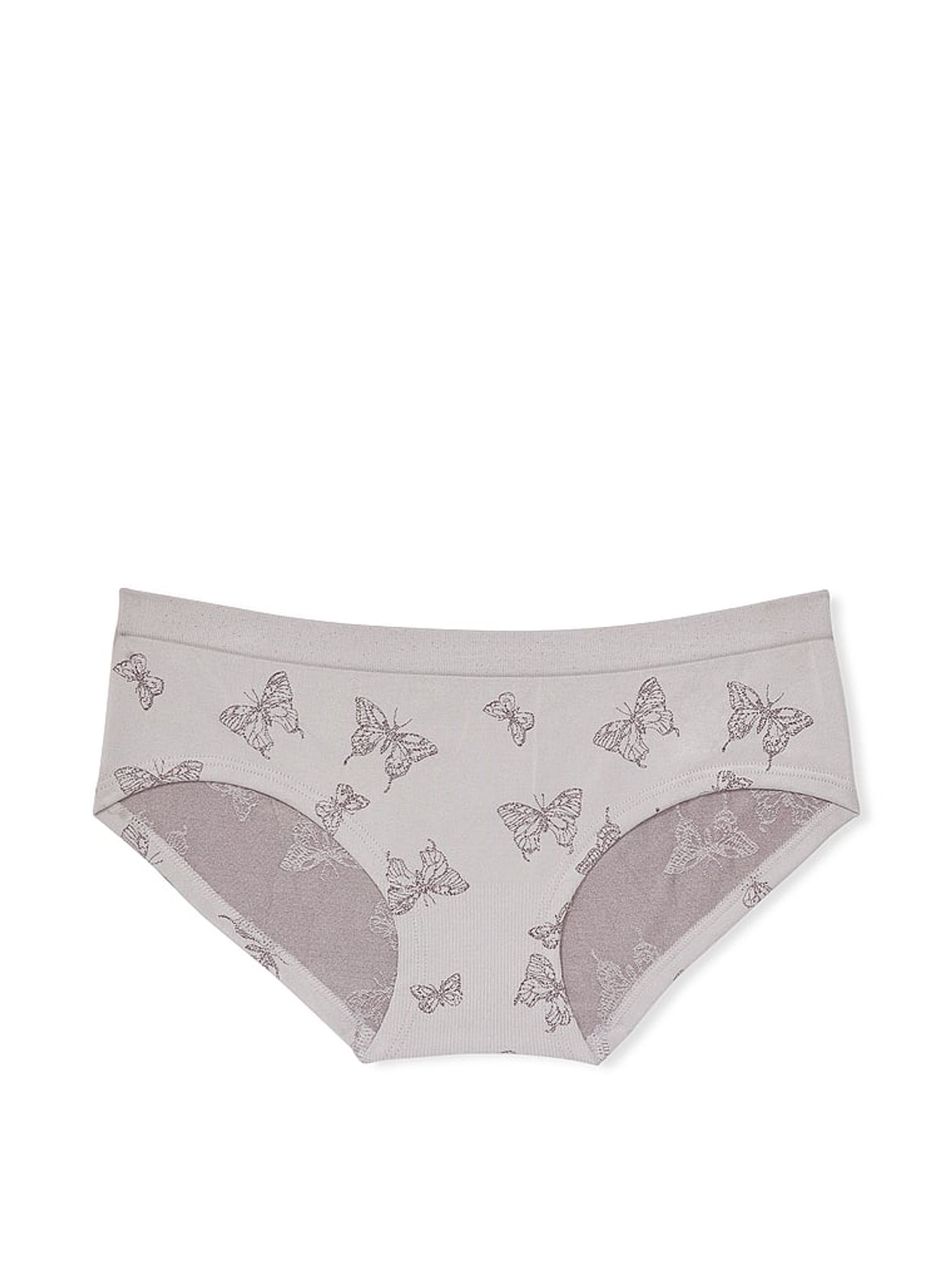 Silver Pearl Grey Butterfly Hipster Knickers - Image 3 of 3