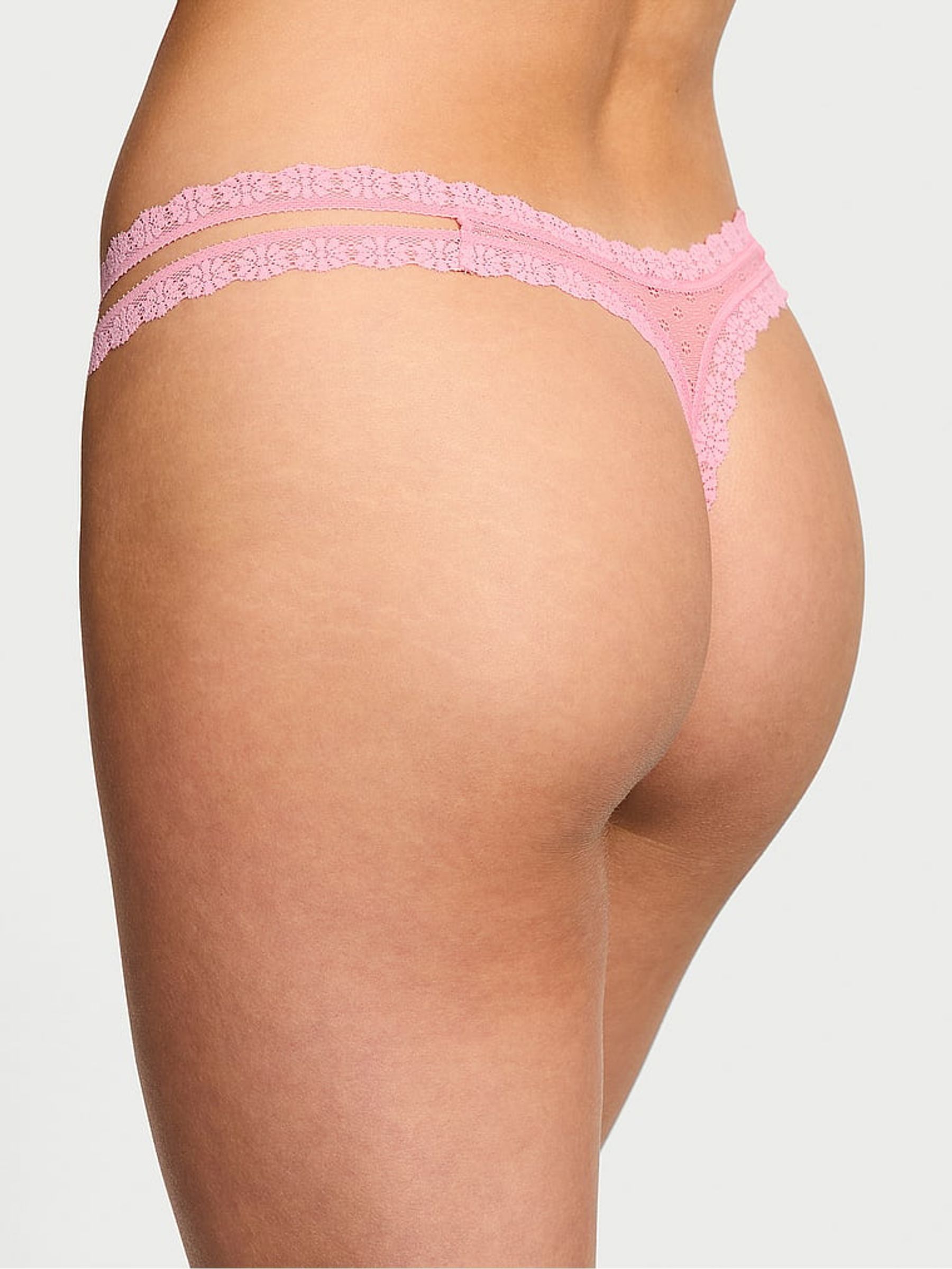 Pink Hope Double Strap Thong Knickers - Image 2 of 3