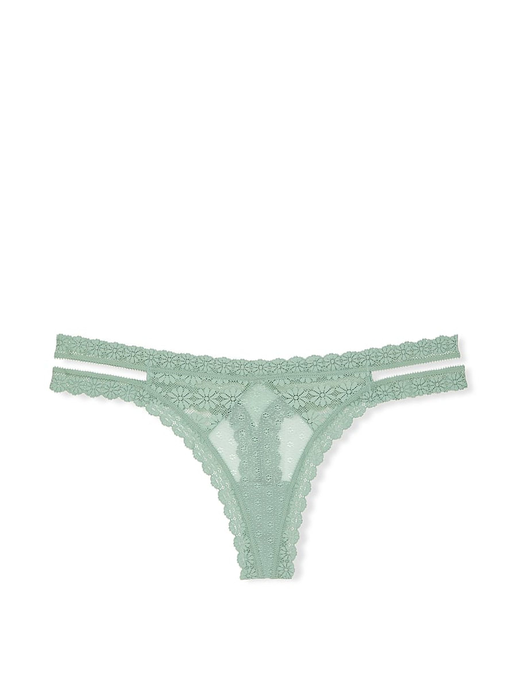 Seasalt Green Double Strap Thong Knickers - Image 3 of 3
