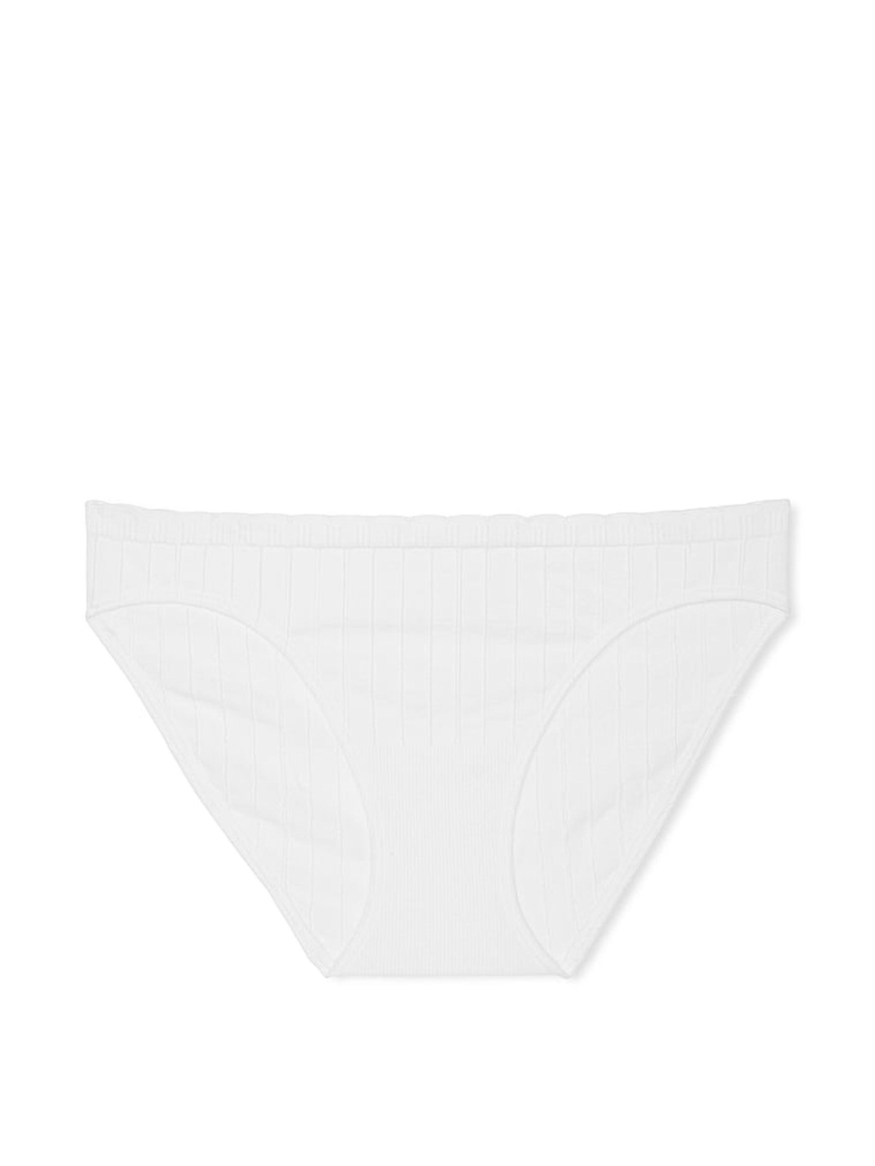 White Bikini Ribbed Knickers - Image 3 of 3