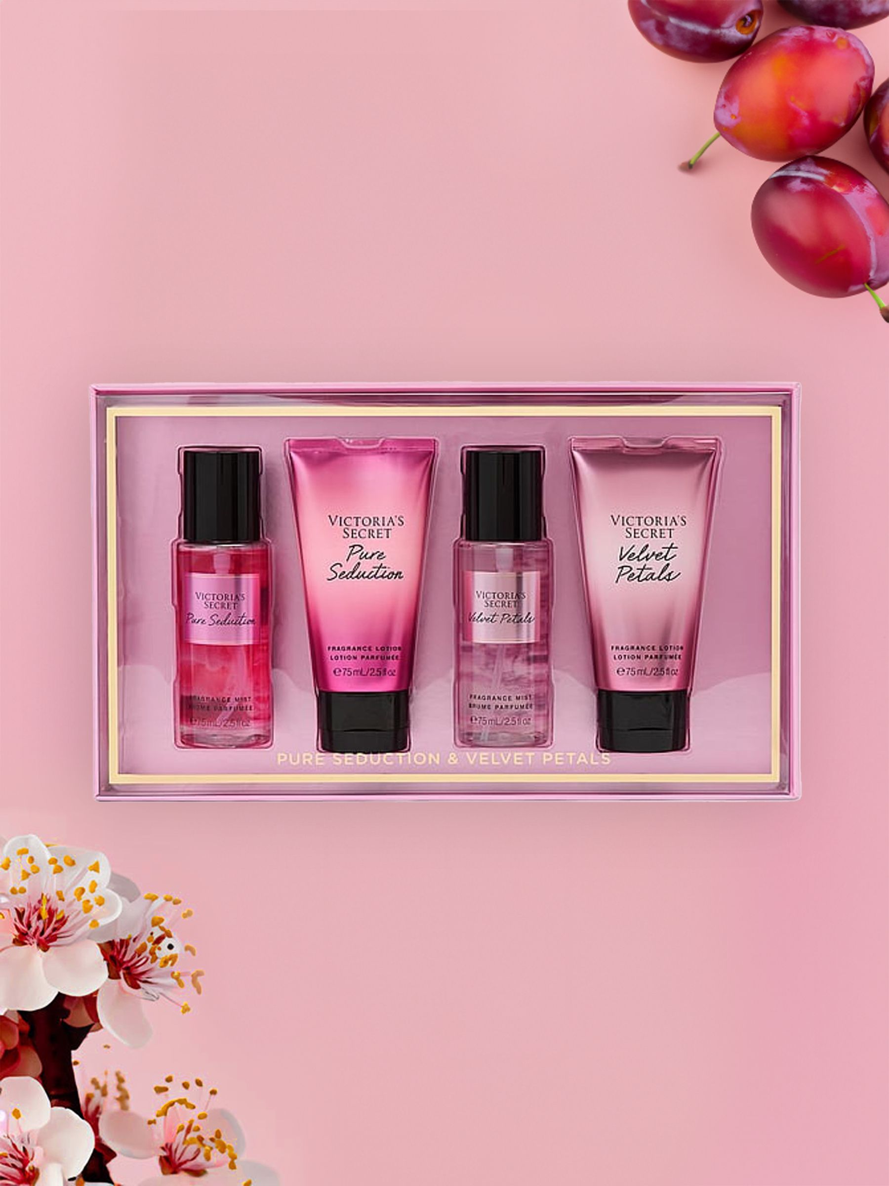 PURE SEDUCTION & VELVET PETALS セット Victoria's Secret Pure Seduction & Velvet Petals Mini Mist