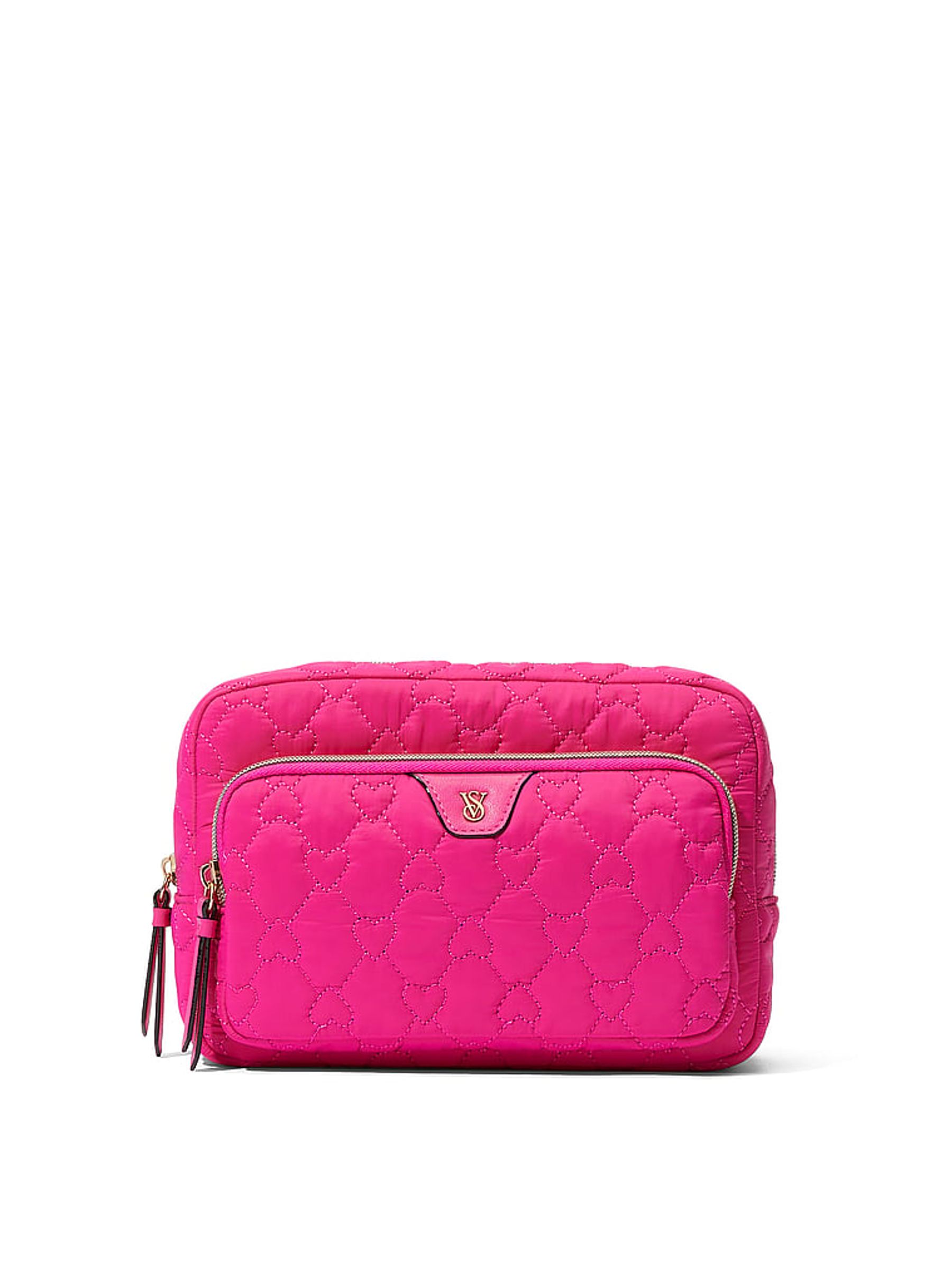Pink Hearts Makeup Bag - Image 1 of 2