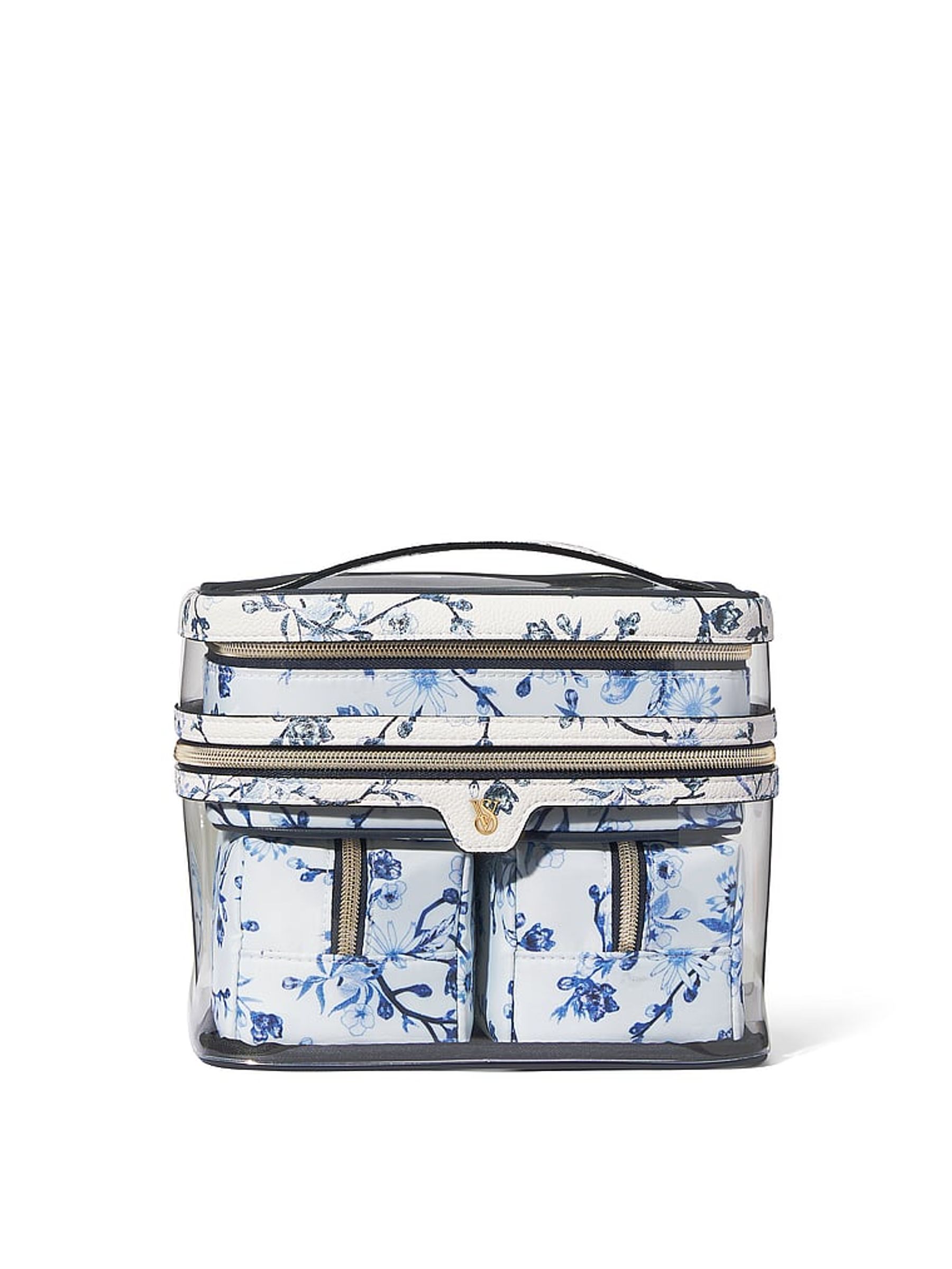 White Floral 4 in 1 Makeup Bag - Image 2 of 2