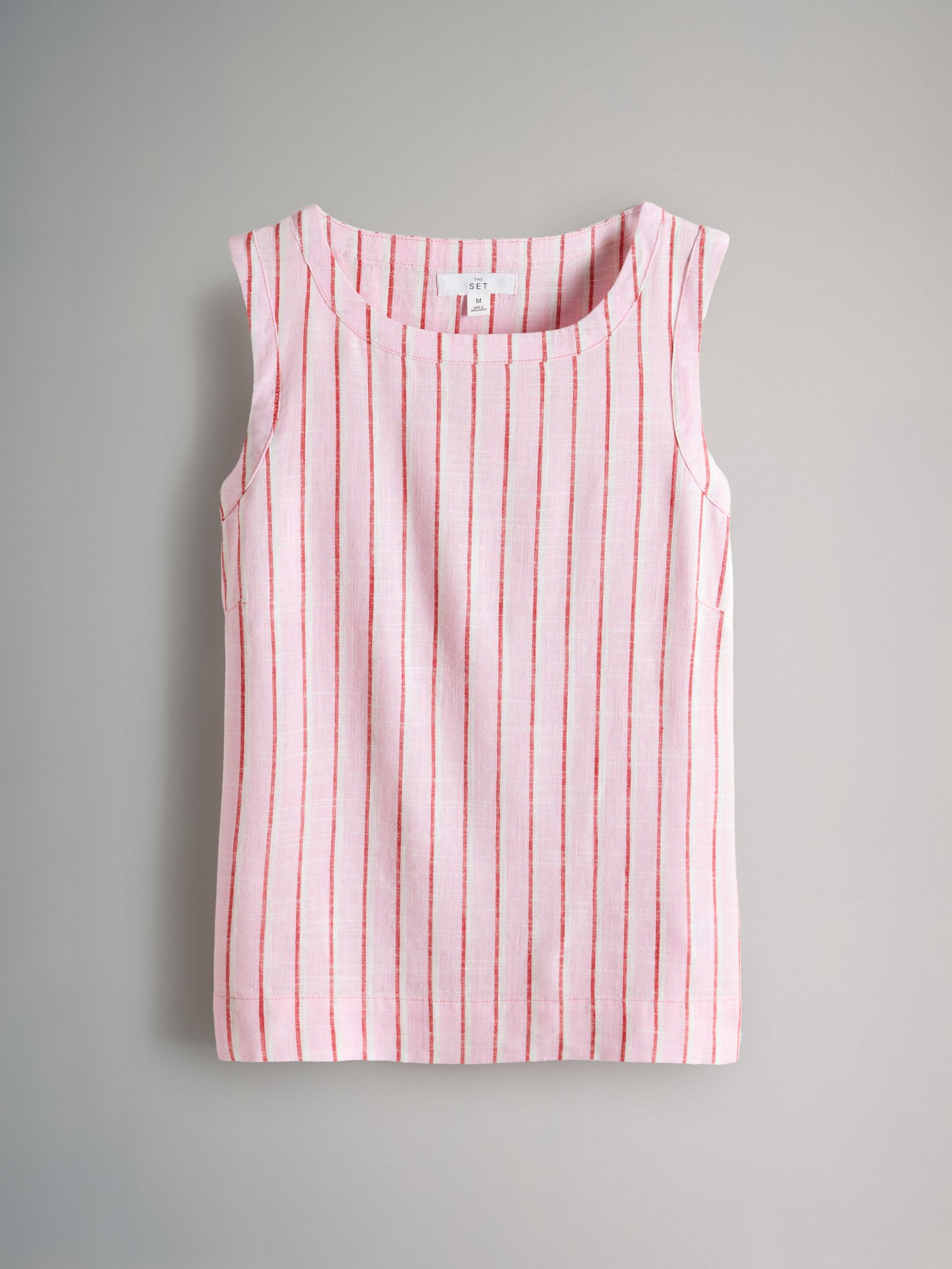 Navy/White/Pink Stripe Swing Tops 3 Pack with Linen - Image 5 of 9