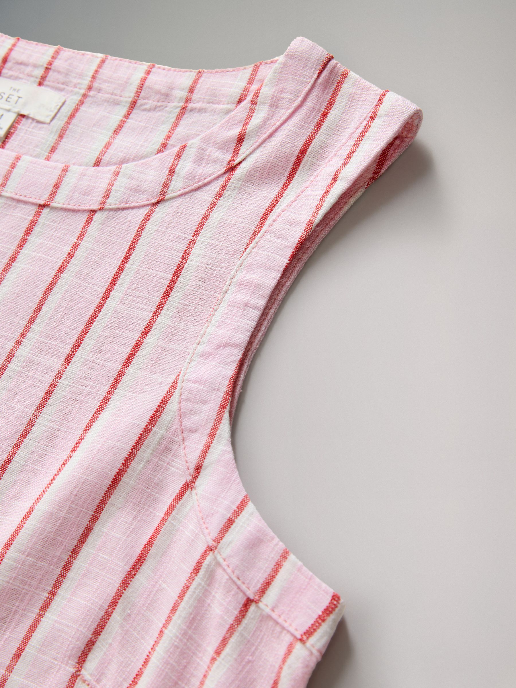 Navy/White/Pink Stripe Swing Tops 3 Pack with Linen - Image 8 of 9
