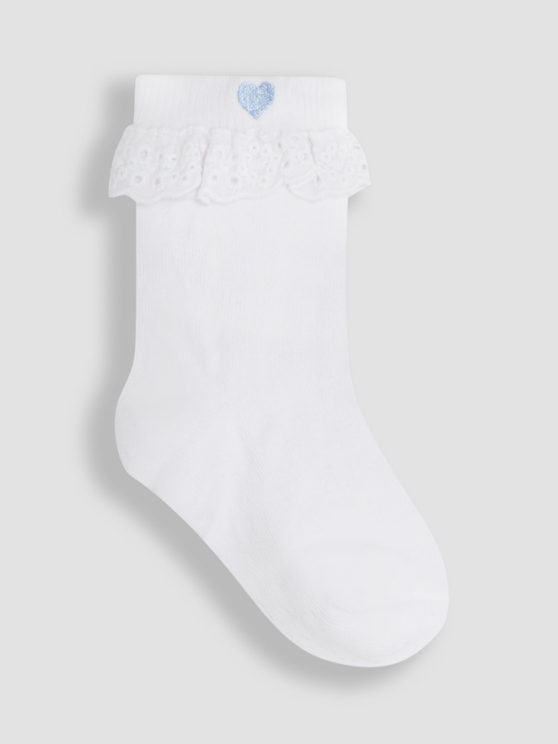 Blue Frilly Socks 3 Pack - Image 2 of 6