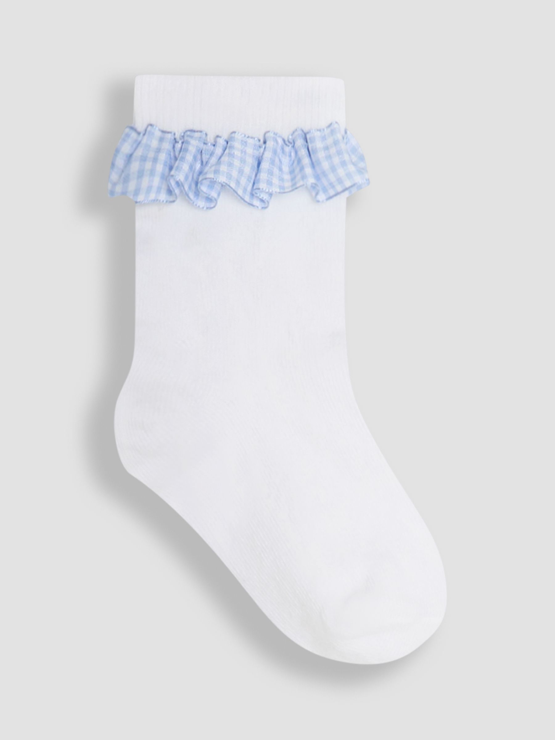 Blue Frilly Socks 3 Pack - Image 4 of 6