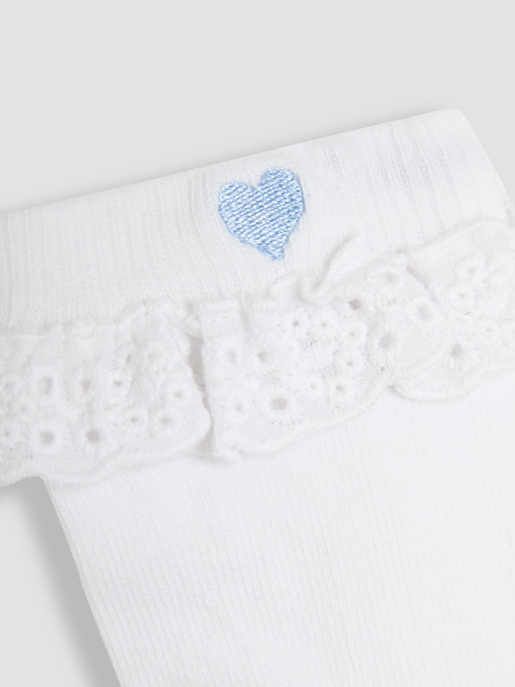 Blue Frilly Socks 3 Pack - Image 5 of 6