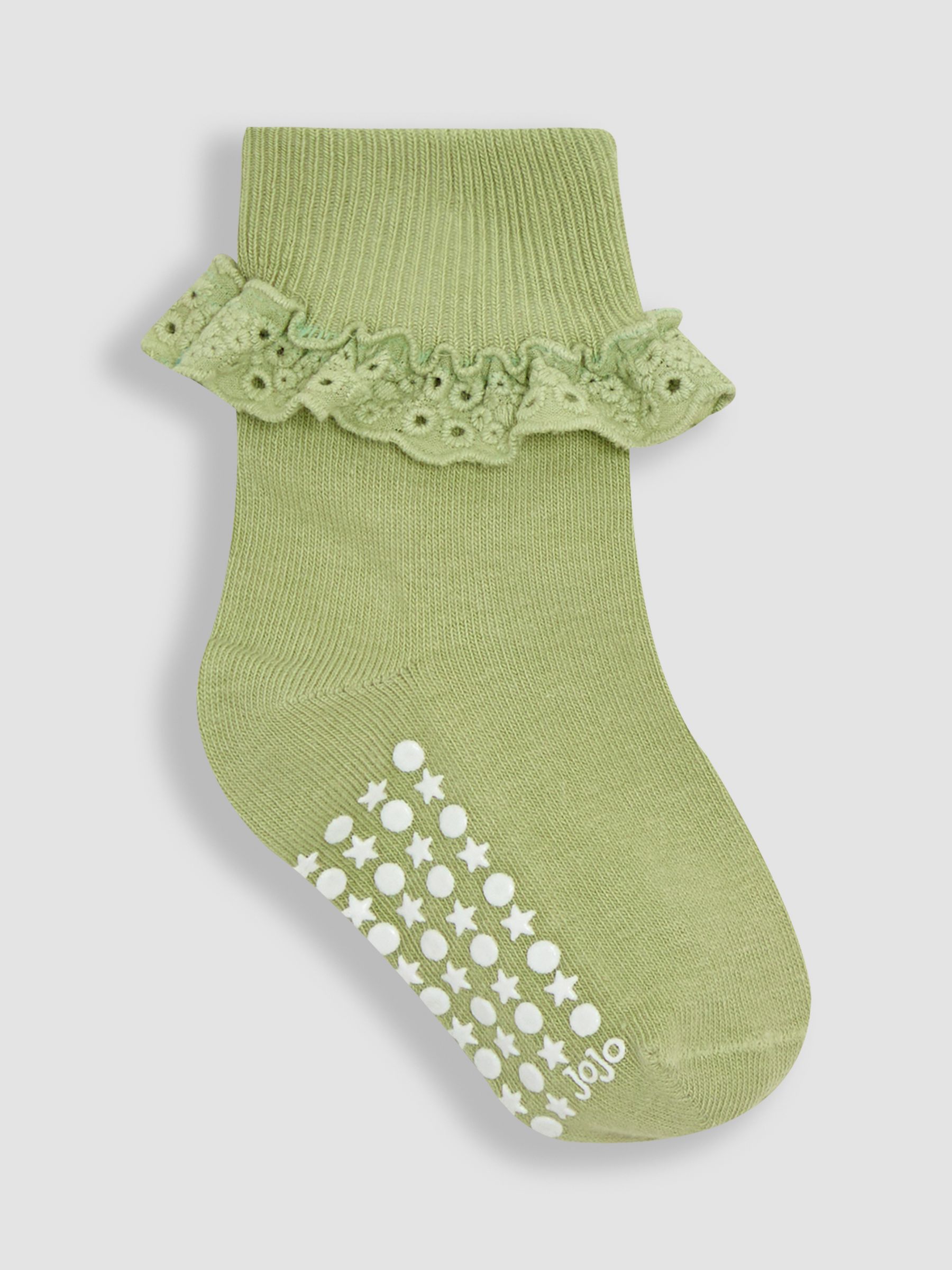 Khaki Frilly Socks 3 Pack - Image 2 of 5
