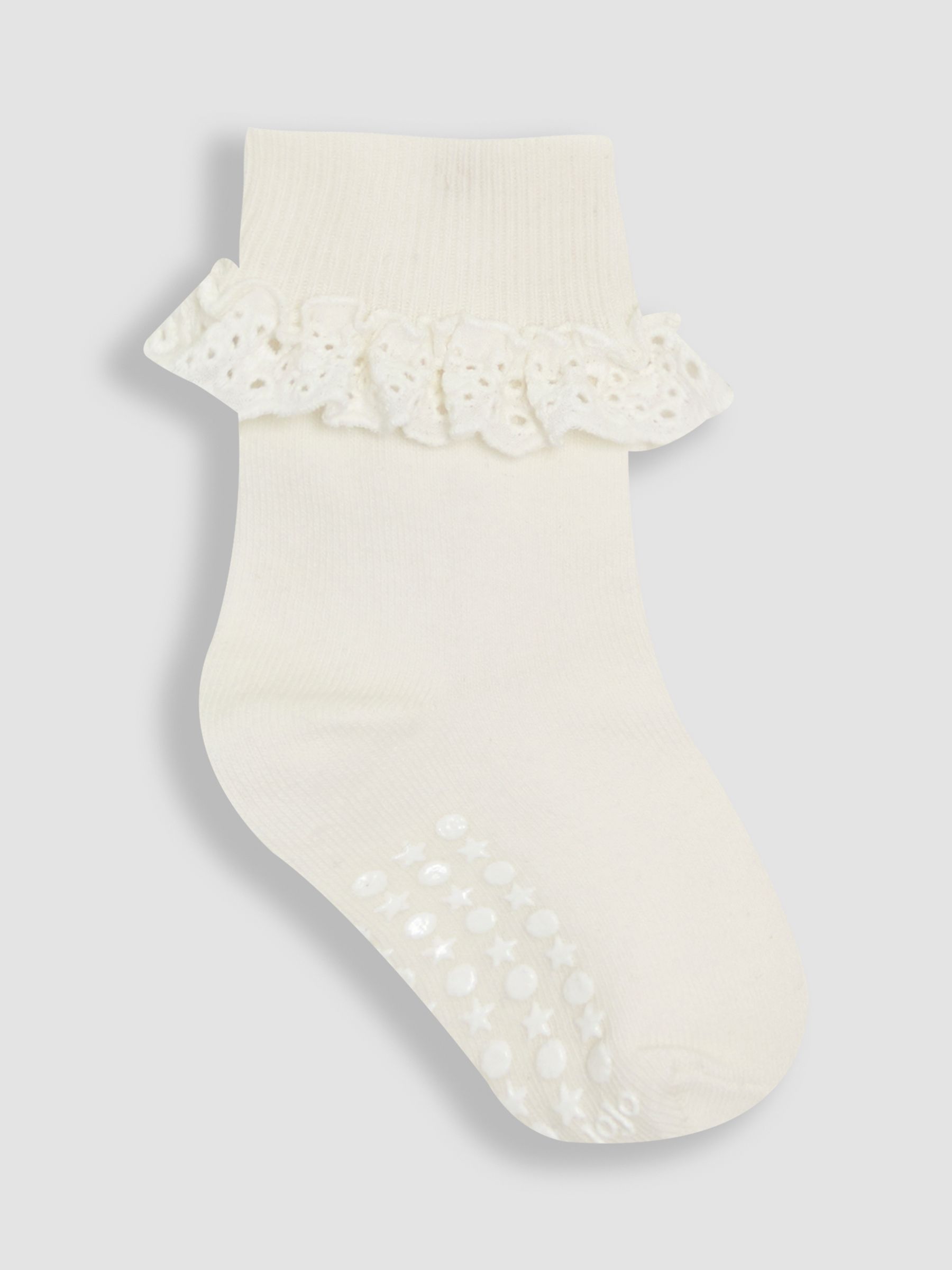 Khaki Frilly Socks 3 Pack - Image 3 of 5