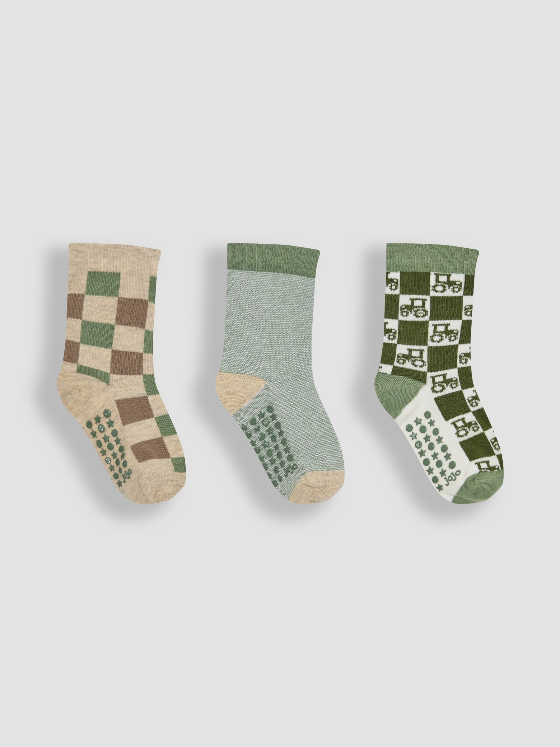Green 3-Pack Tractor Socks - Image 1 of 4