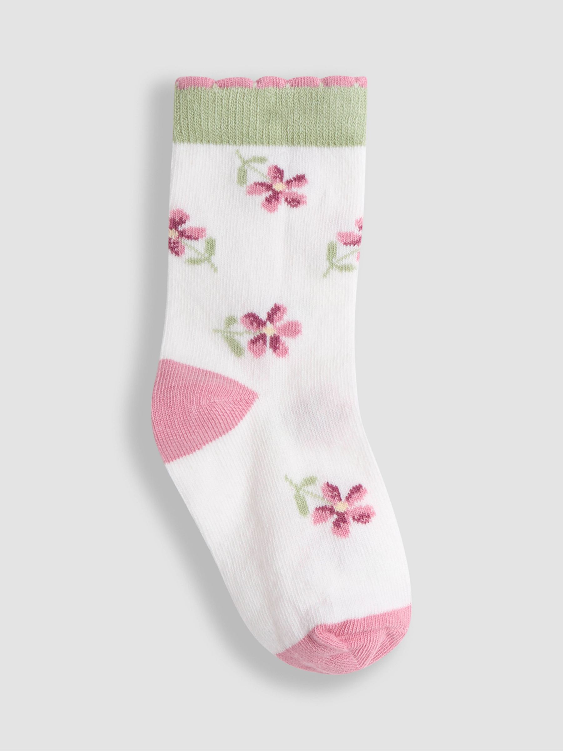 Pale Pink Printed Socks 3 Pack - Image 2 of 4