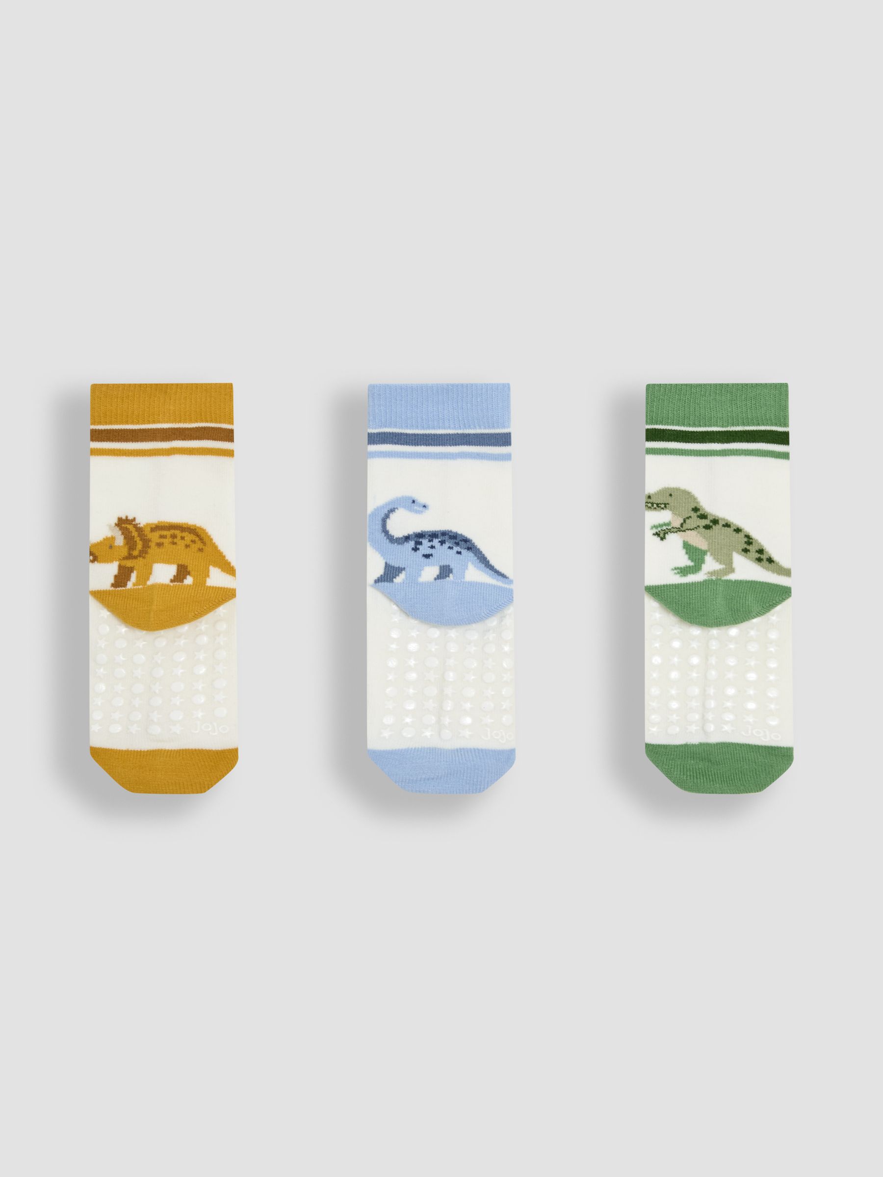 Ecru Cream 3-Pack Printed Socks - Image 2 of 6