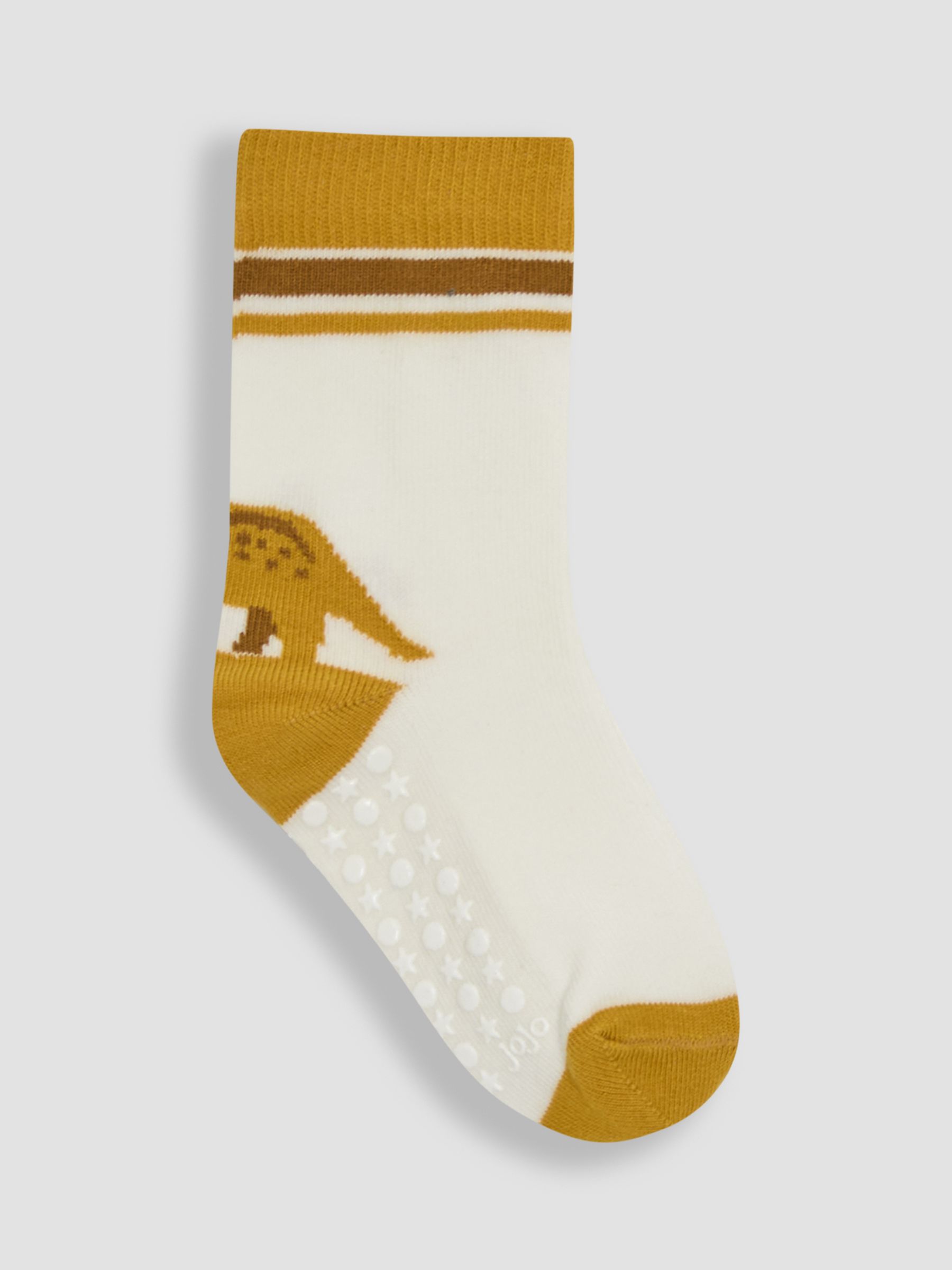 Ecru Cream 3-Pack Printed Socks - Image 4 of 6