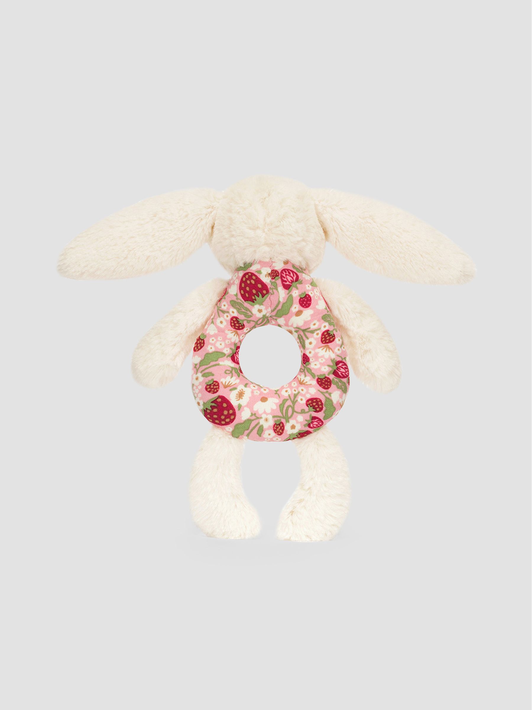 Jellycat Blossom Cream Bunny 'Berry' Ring Rattle - Image 3 of 4