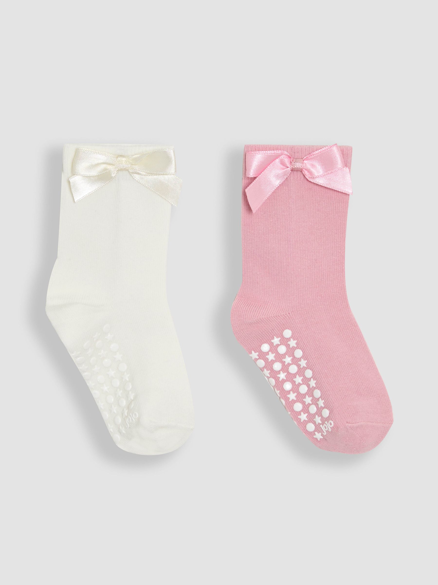 Pink Bow Socks 2 Pack - Image 1 of 4