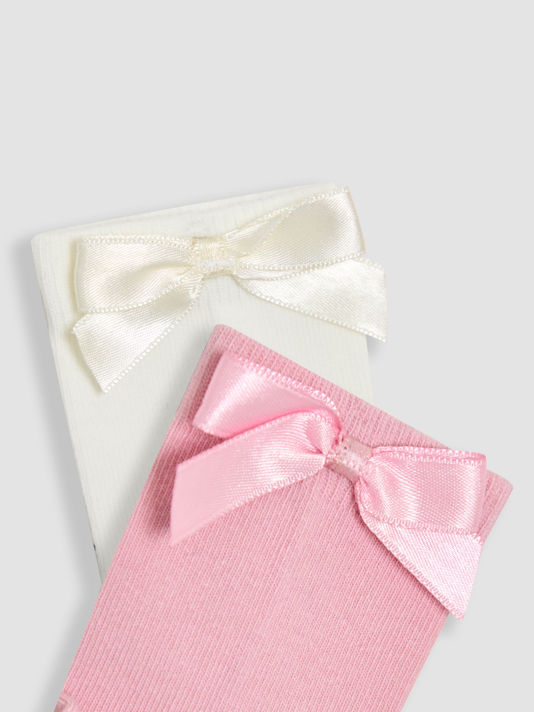 Pink Bow Socks 2 Pack - Image 5 of 5