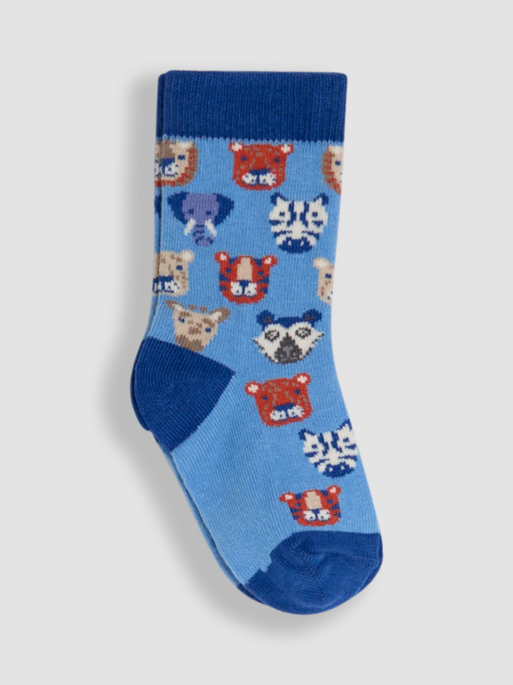 Blue 3-Pack Printed Socks - Image 3 of 4