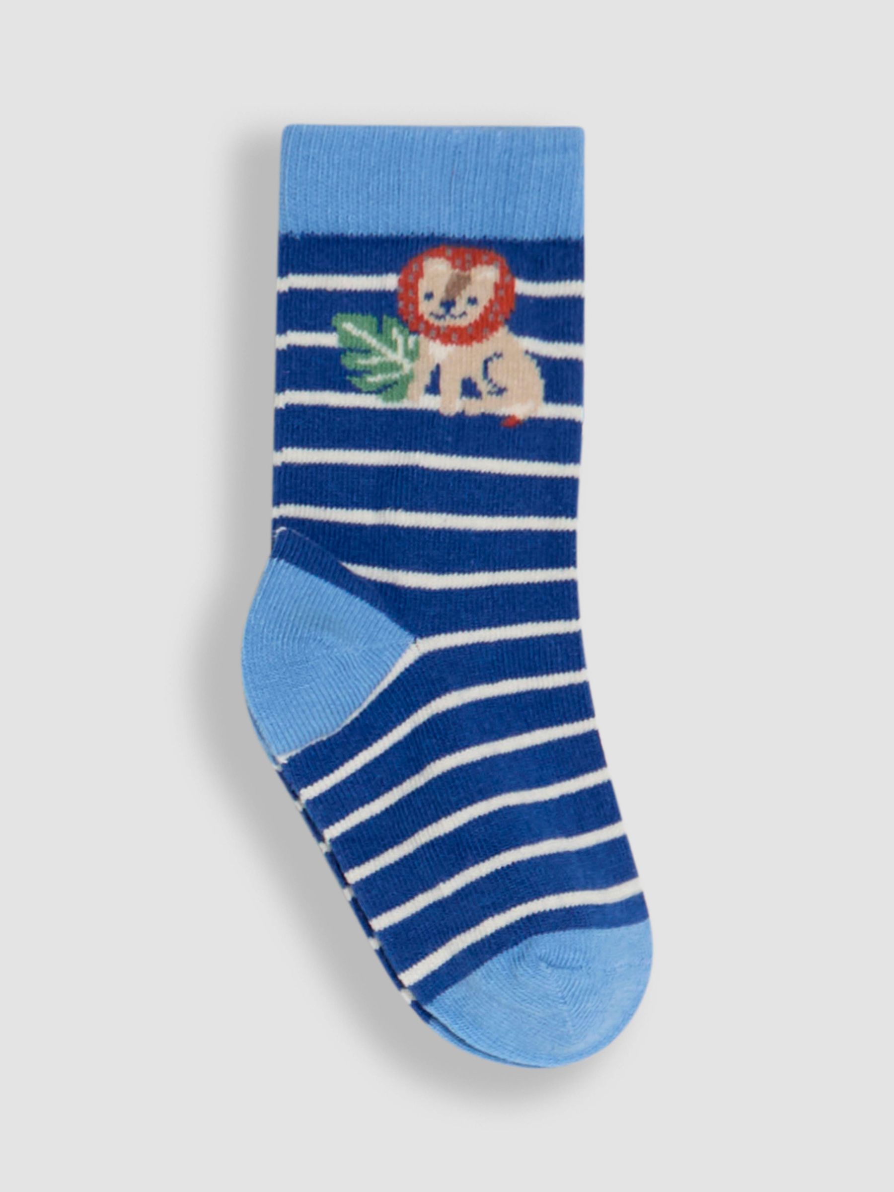 Blue 3-Pack Printed Socks - Image 4 of 4