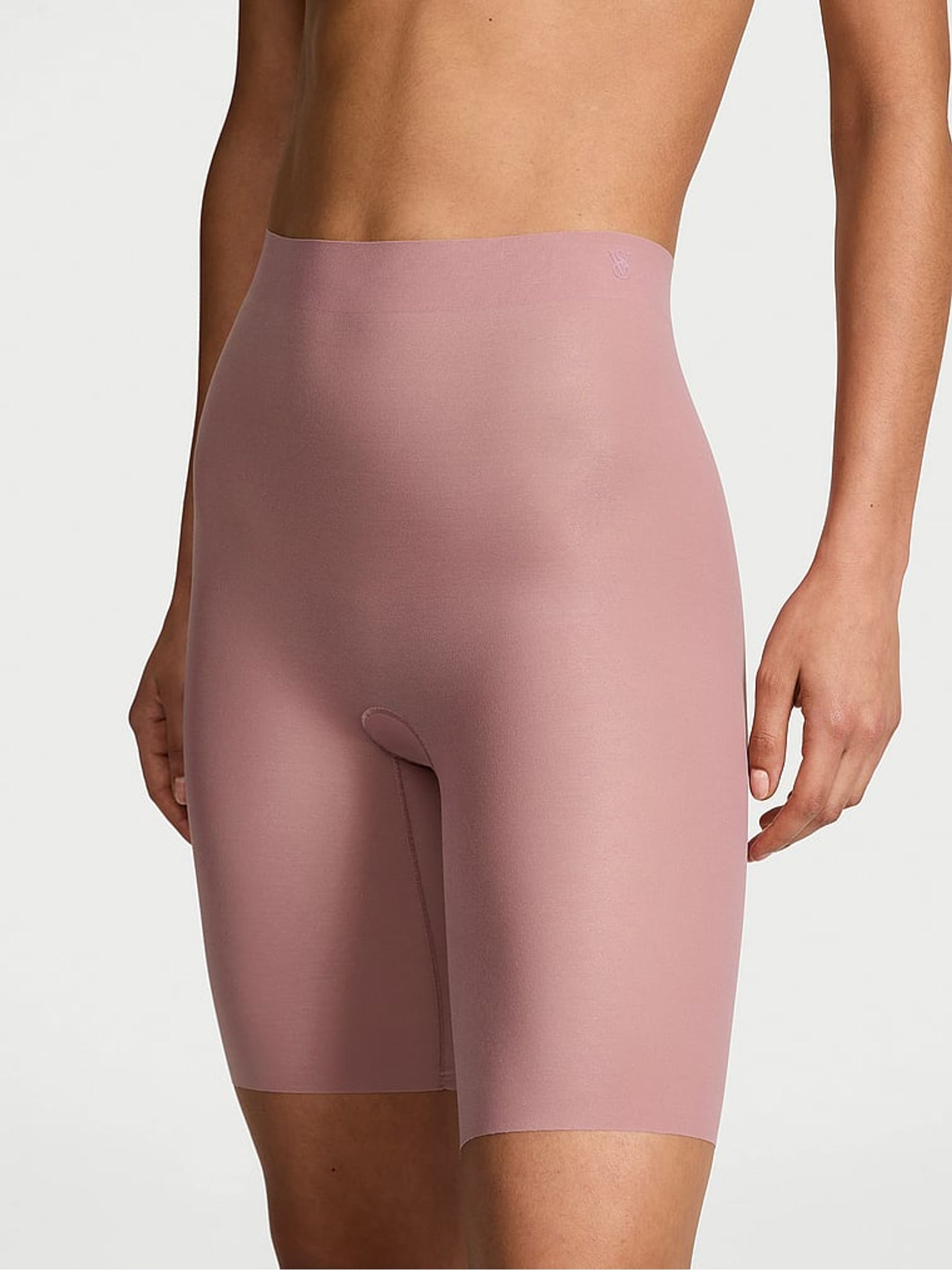 Nostalgia Rose Pink Mid Thigh Shaping SheerSmoothing™ Knickers - Image 1 of 3