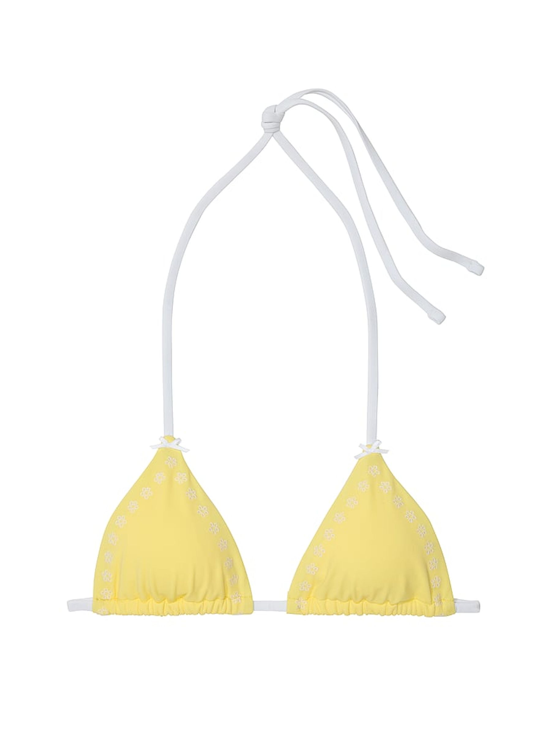 Popcorn Yellow Cape May Triangle Bikini Top - Image 4 of 4