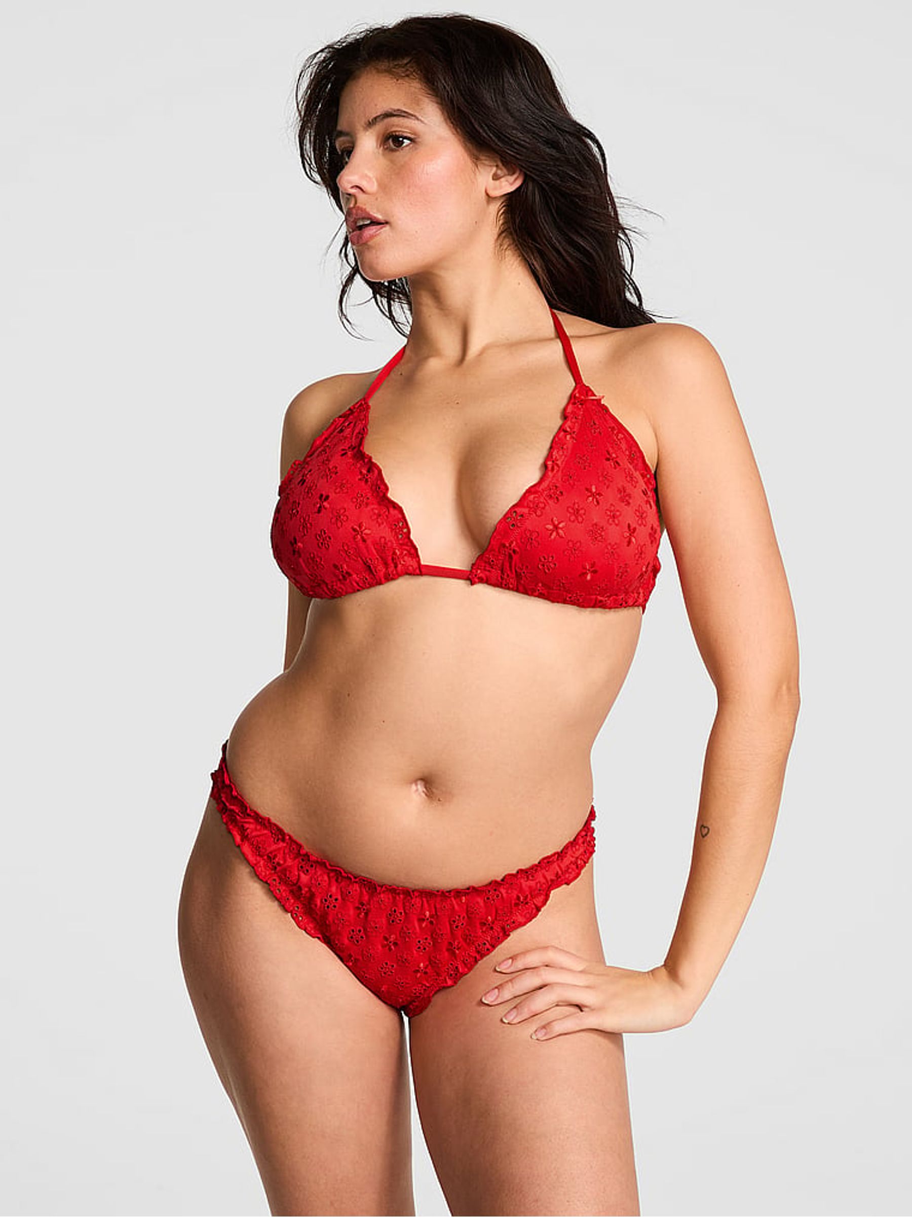 Bandana Red Reign Triangle Bikini Top - Image 3 of 4