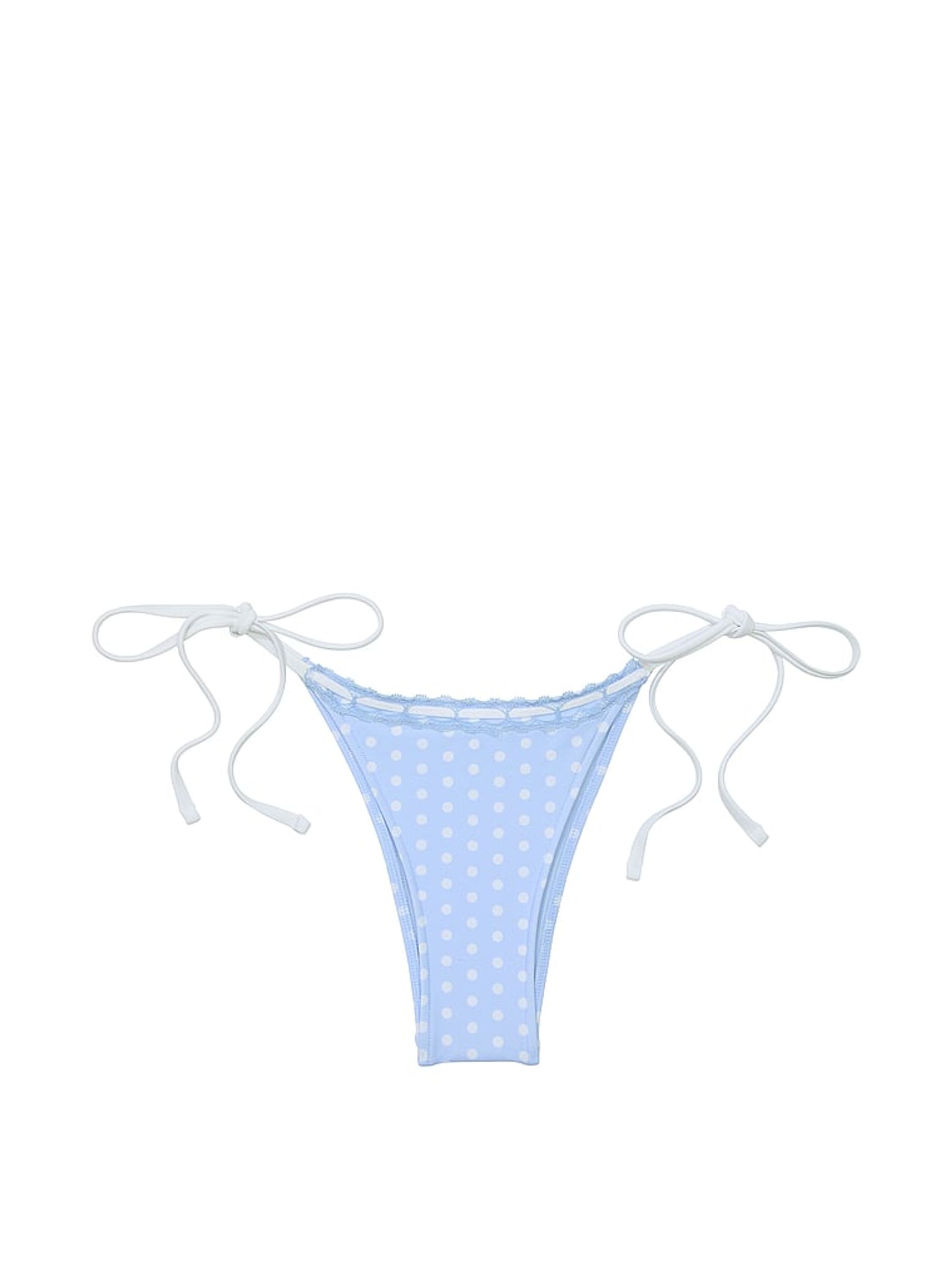 Dottie Blue Tie Side Rosemary Itsy Bikini Bottoms - Image 4 of 4