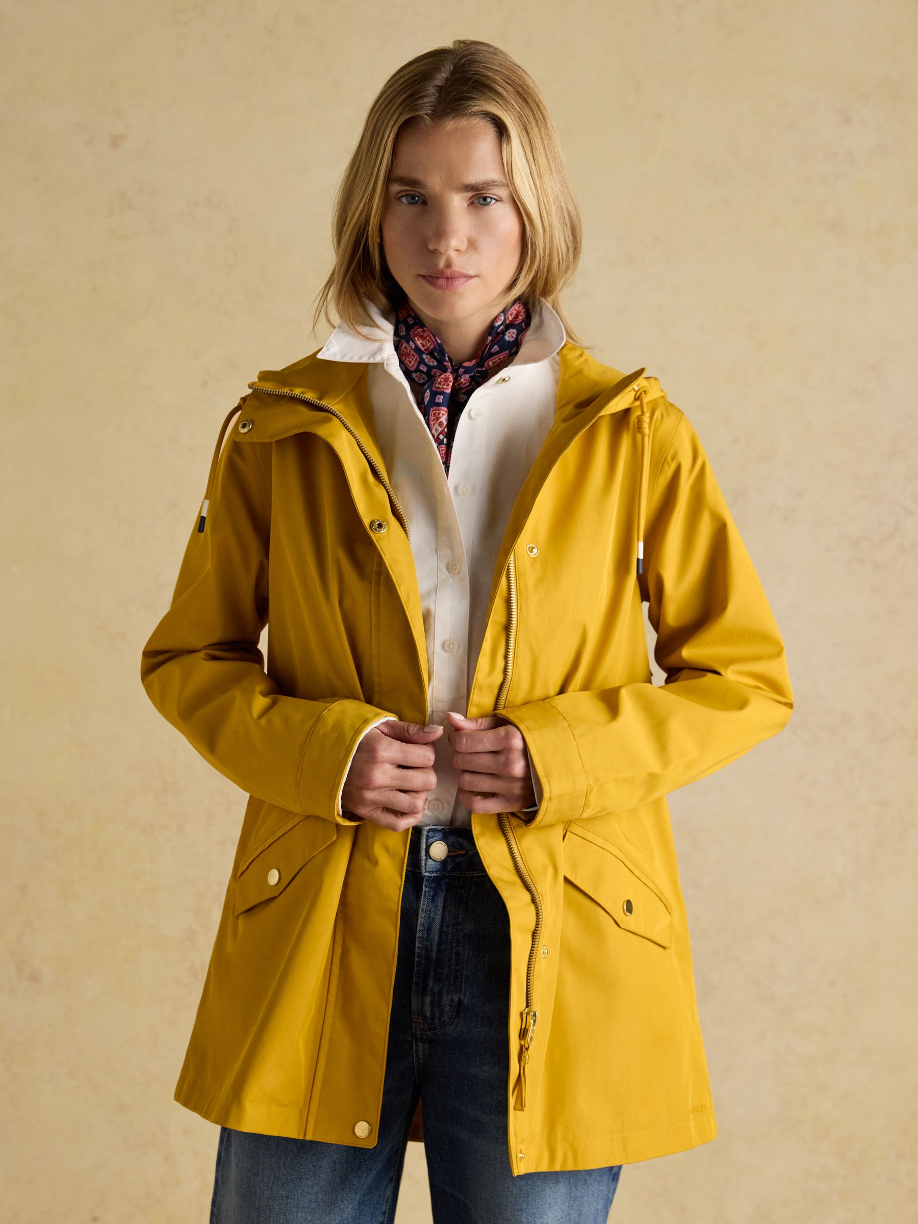 Portwell Yellow Waterproof Raincoat With Hood and Adjustable Waist - Image 7 of 12