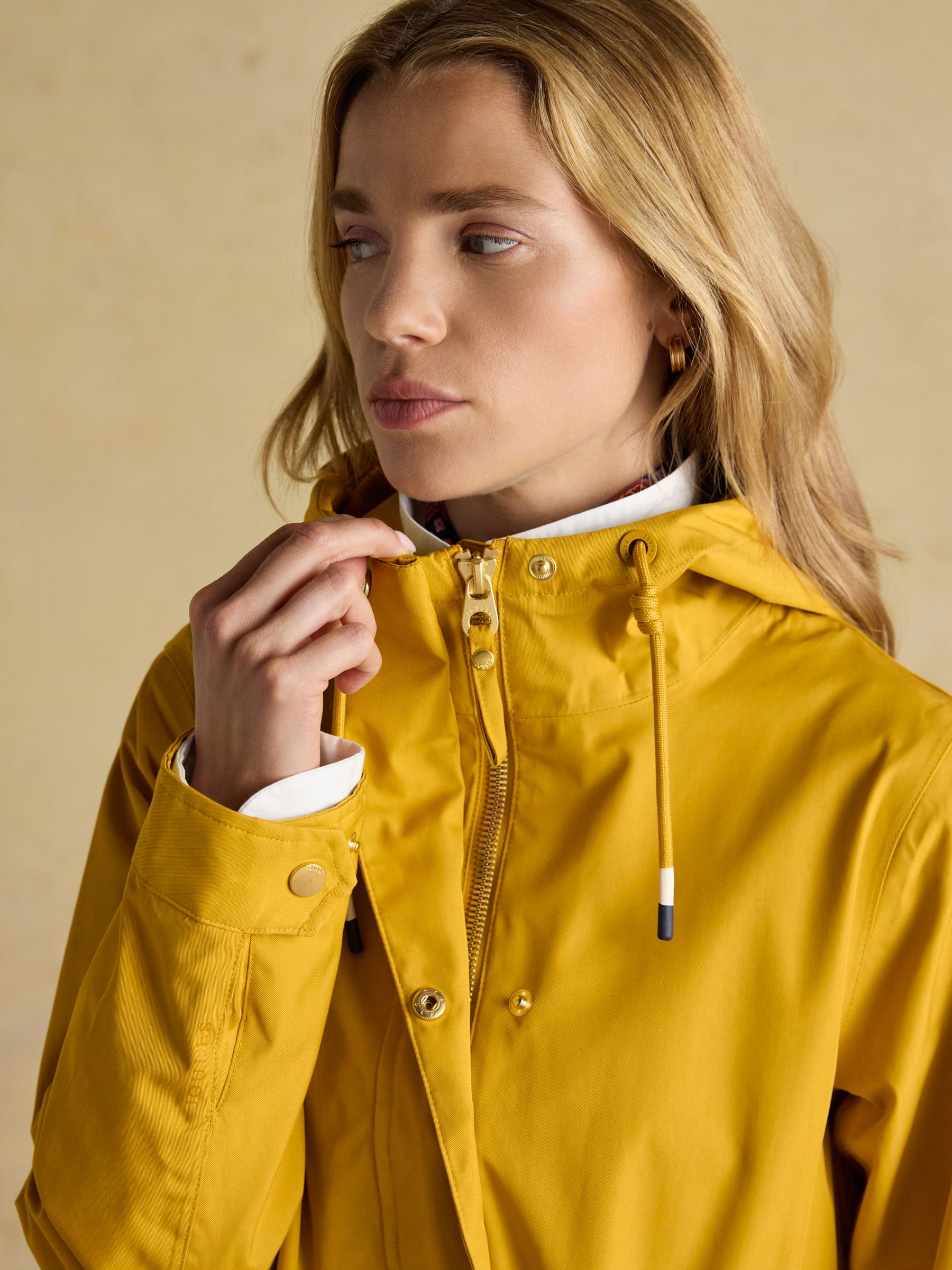 Portwell Yellow Waterproof Raincoat With Hood and Adjustable Waist - Image 8 of 12