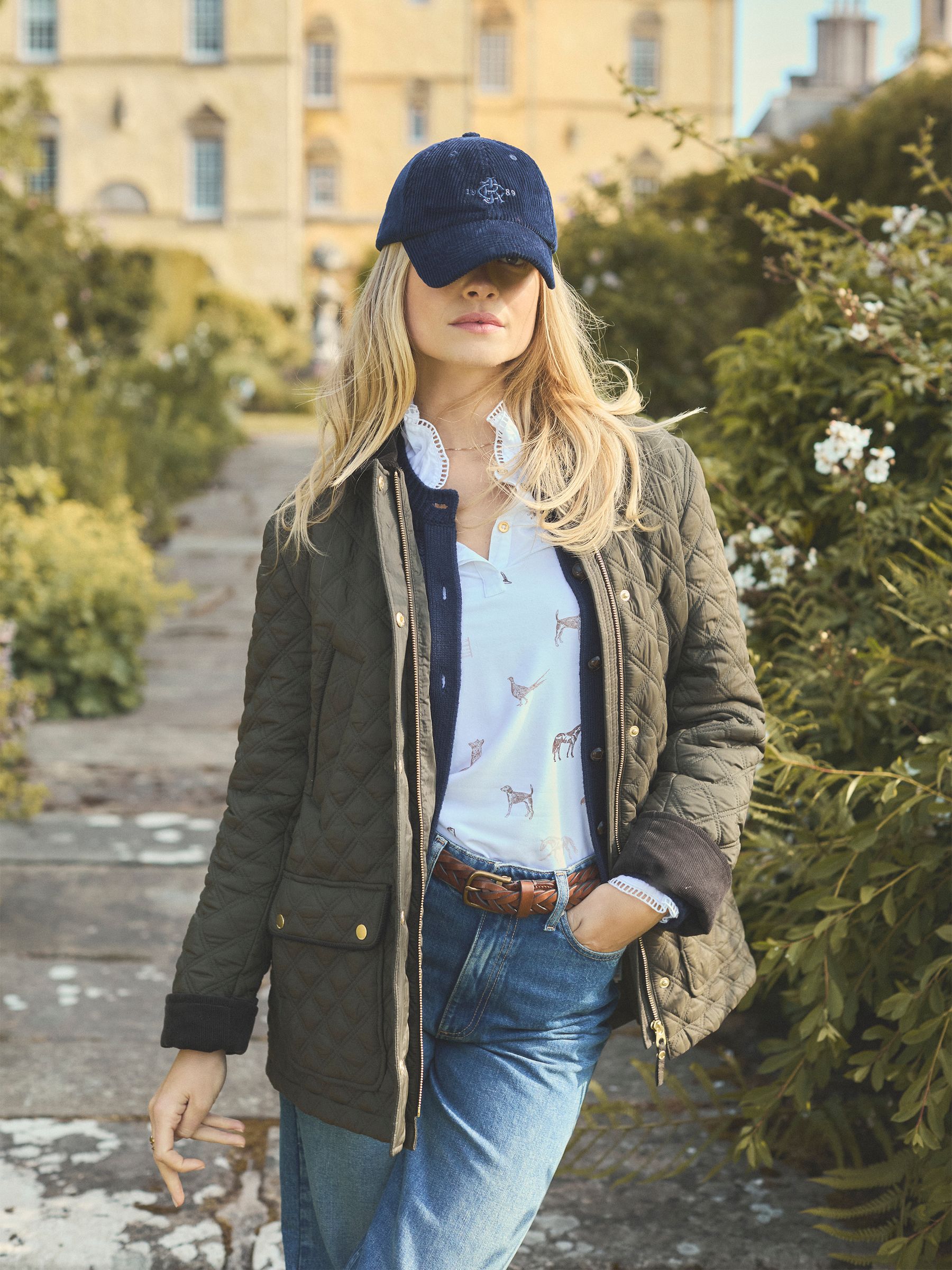 Beatrix Khaki Green Showerproof Diamond Quilted Coat - Image 2 of 13 Beatrix Khaki Green Showerproof Diamond Quilted Coat - Image 2 of 13