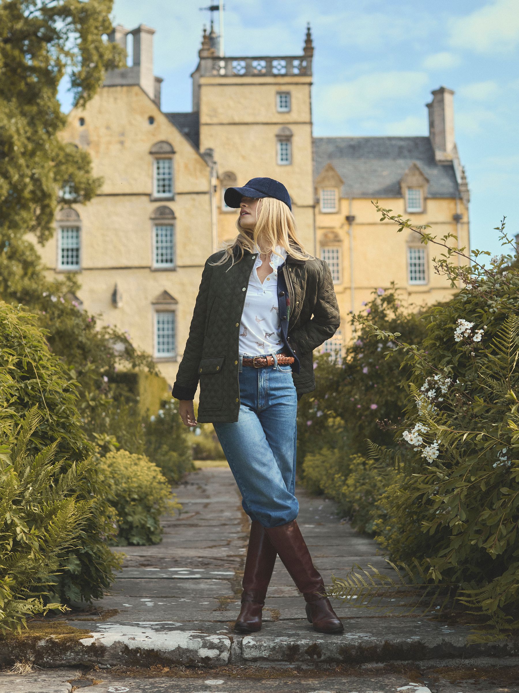 Beatrix Khaki Green Showerproof Diamond Quilted Coat - Image 4 of 13