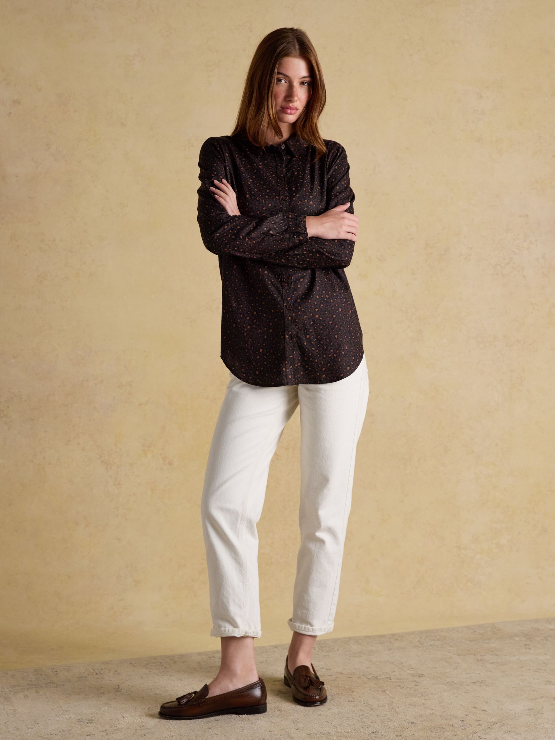 Elvina Brown Leopard Relaxed Fit Shirt - Image 4 of 7