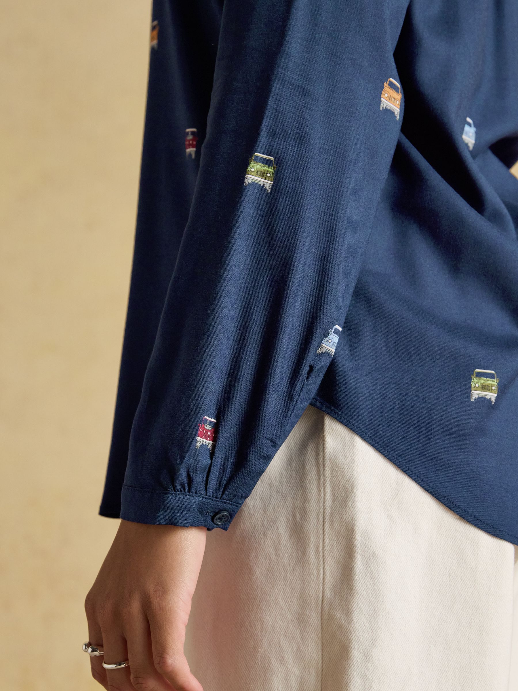 Elvina 4x4 Navy Relaxed Fit Shirt - Image 5 of 8