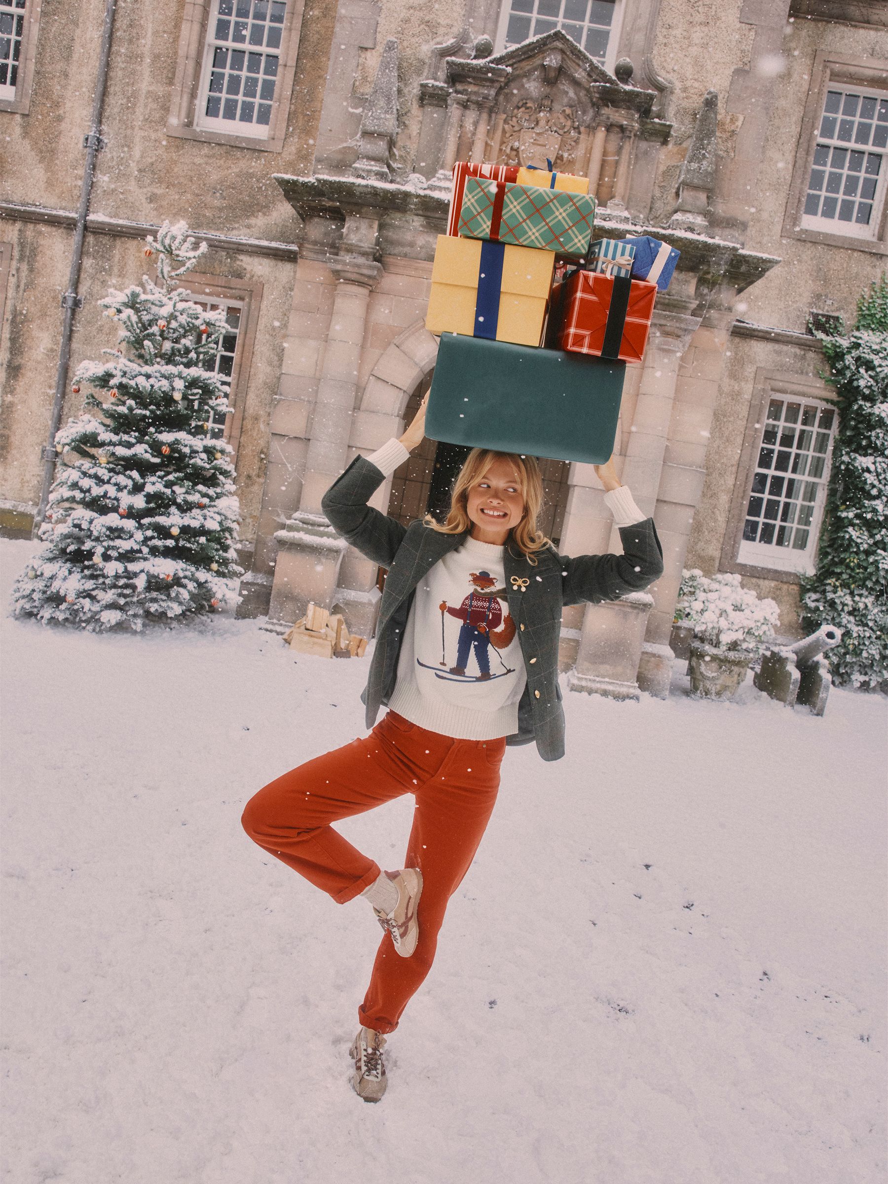 Burnt Orange Relaxed Fit Mid Rise Jeans - Image 2 of 9