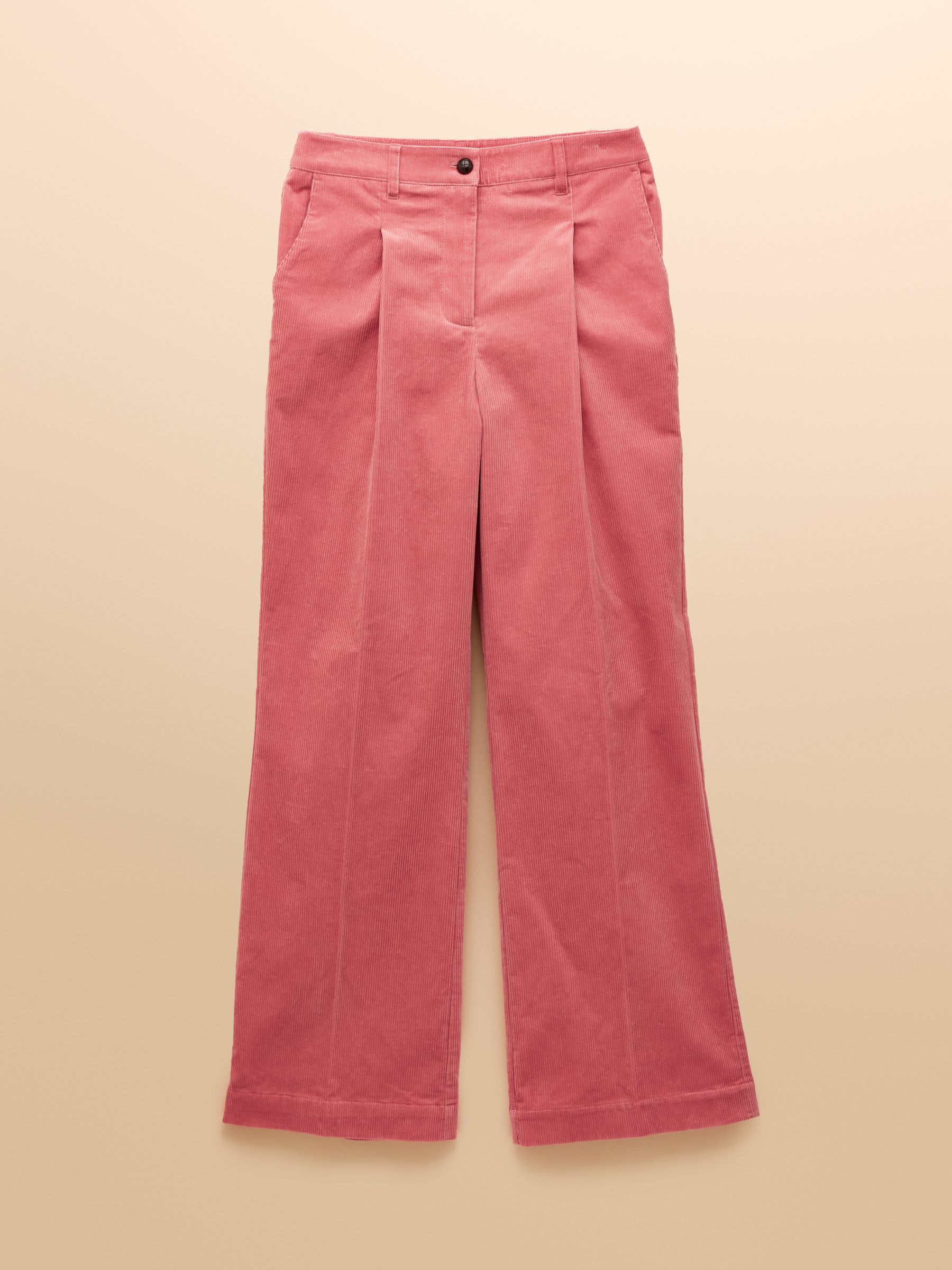 Fernhill Pink Cord Wide Leg Pleated Trouser - Image 8 of 8