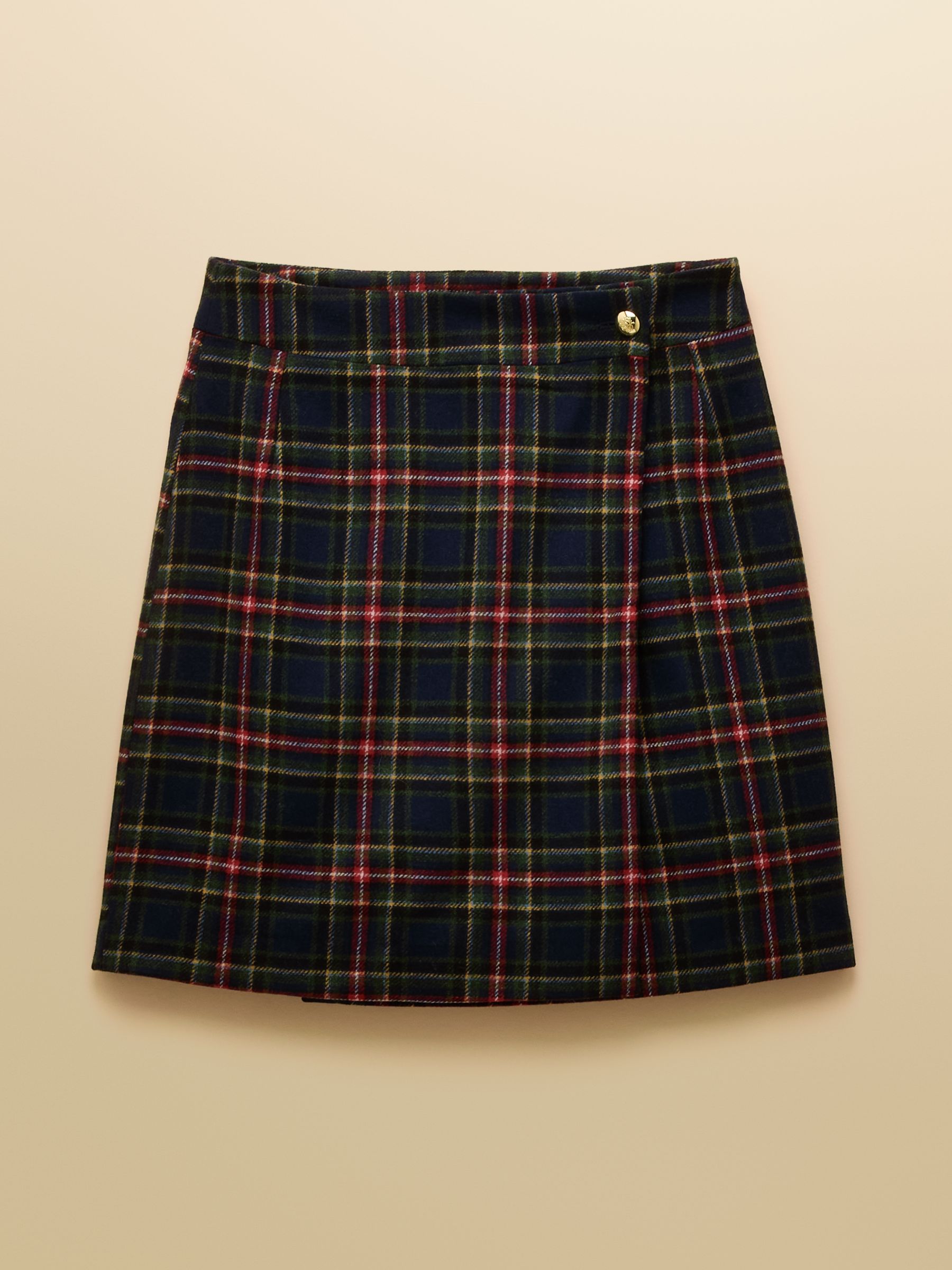 Wrenley Navy Wrap Tweed Skirt - Image 7 of 7